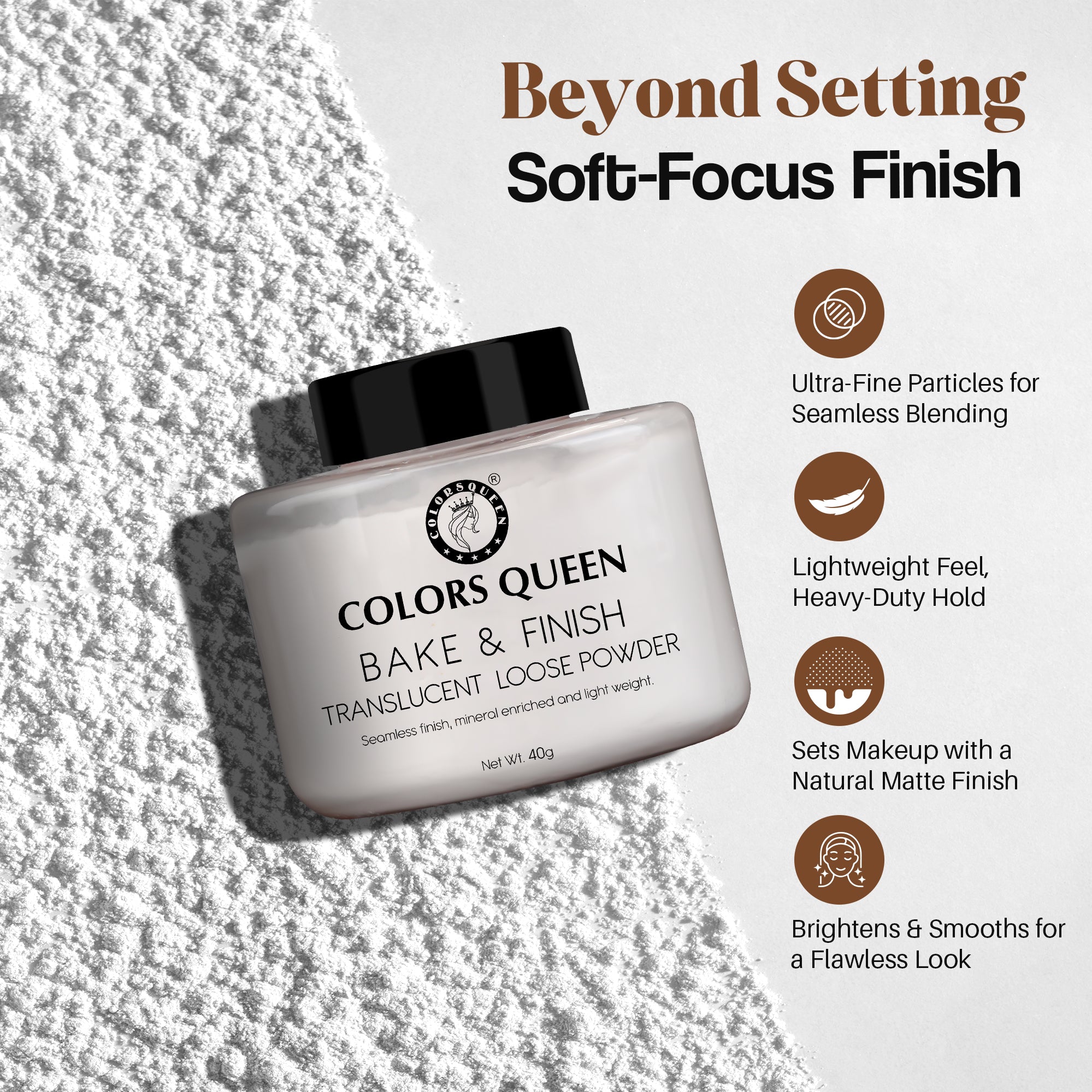 Bake & Finish Loose Powder | 40 Gram