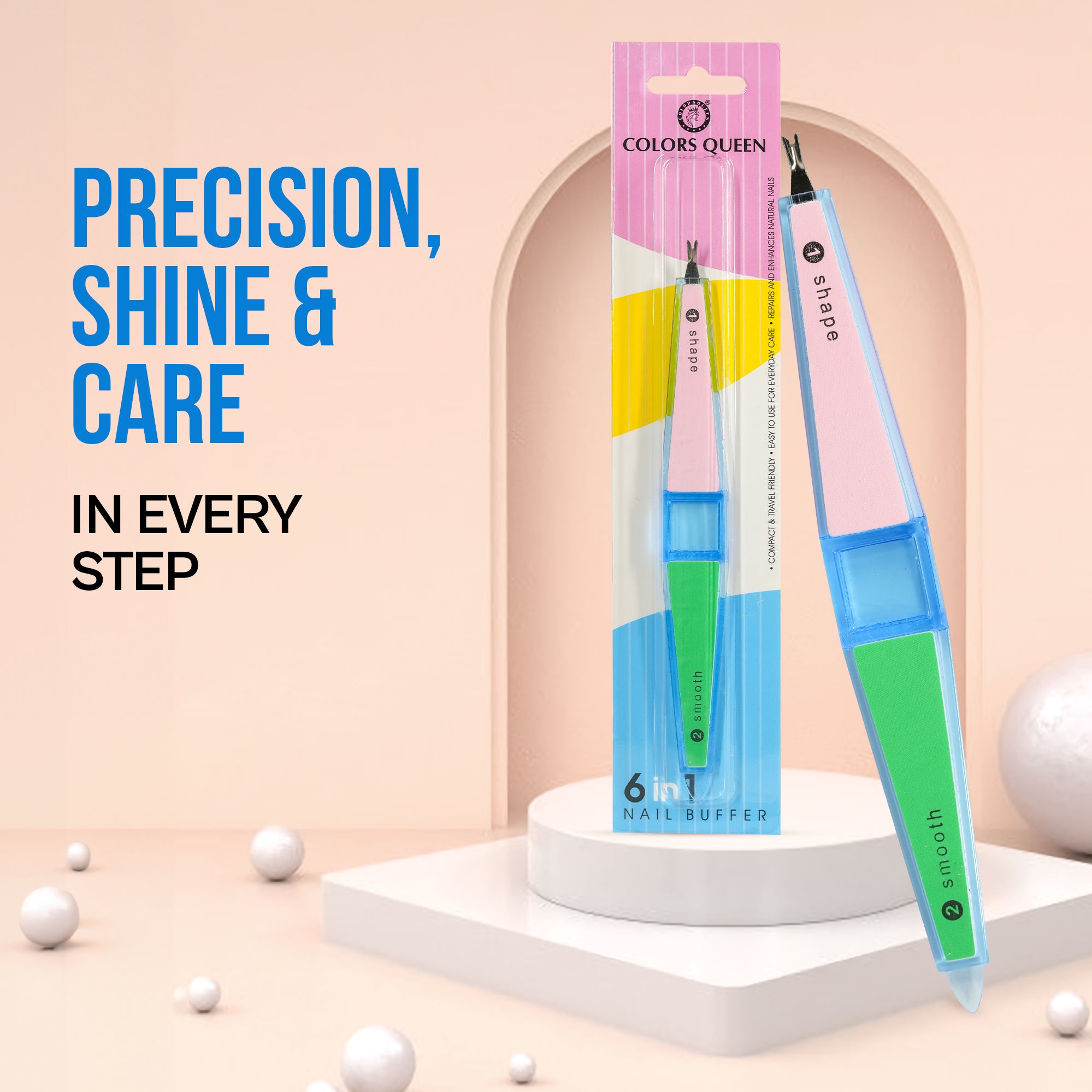 Colors Queen 6 in 1 nail buffer