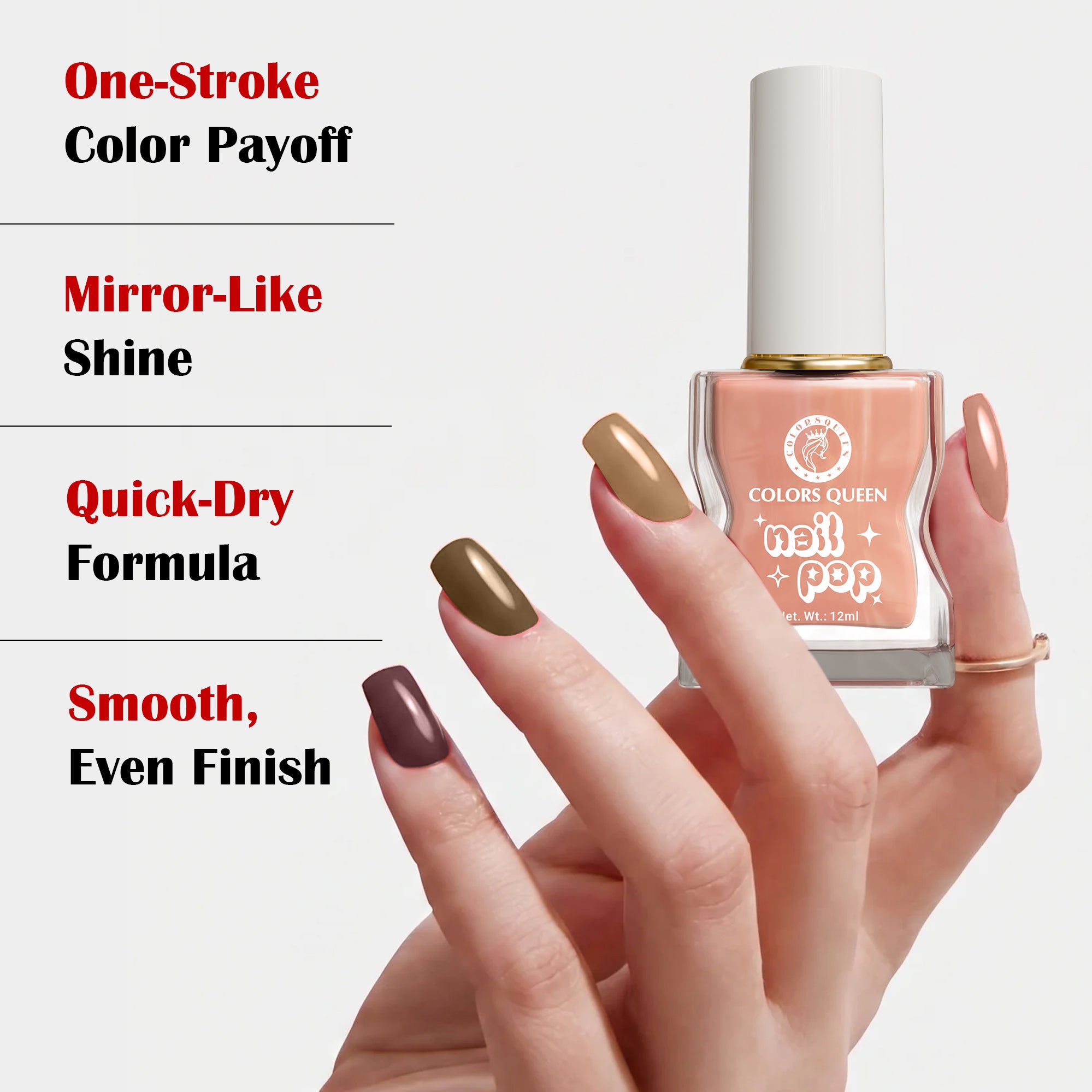 Nail Pop Nail Polish Combo with Rich, Vibrant Shades