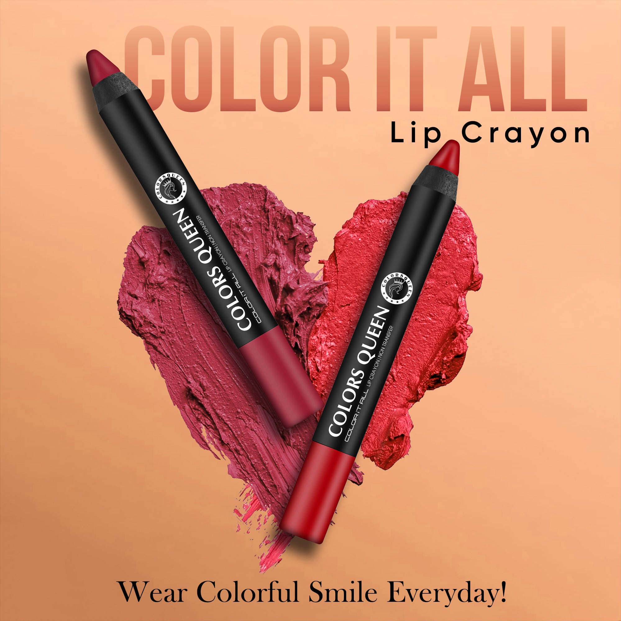 Color It All Long Lasting Crayon Lipstick – Non Transfer & Waterproof Formula