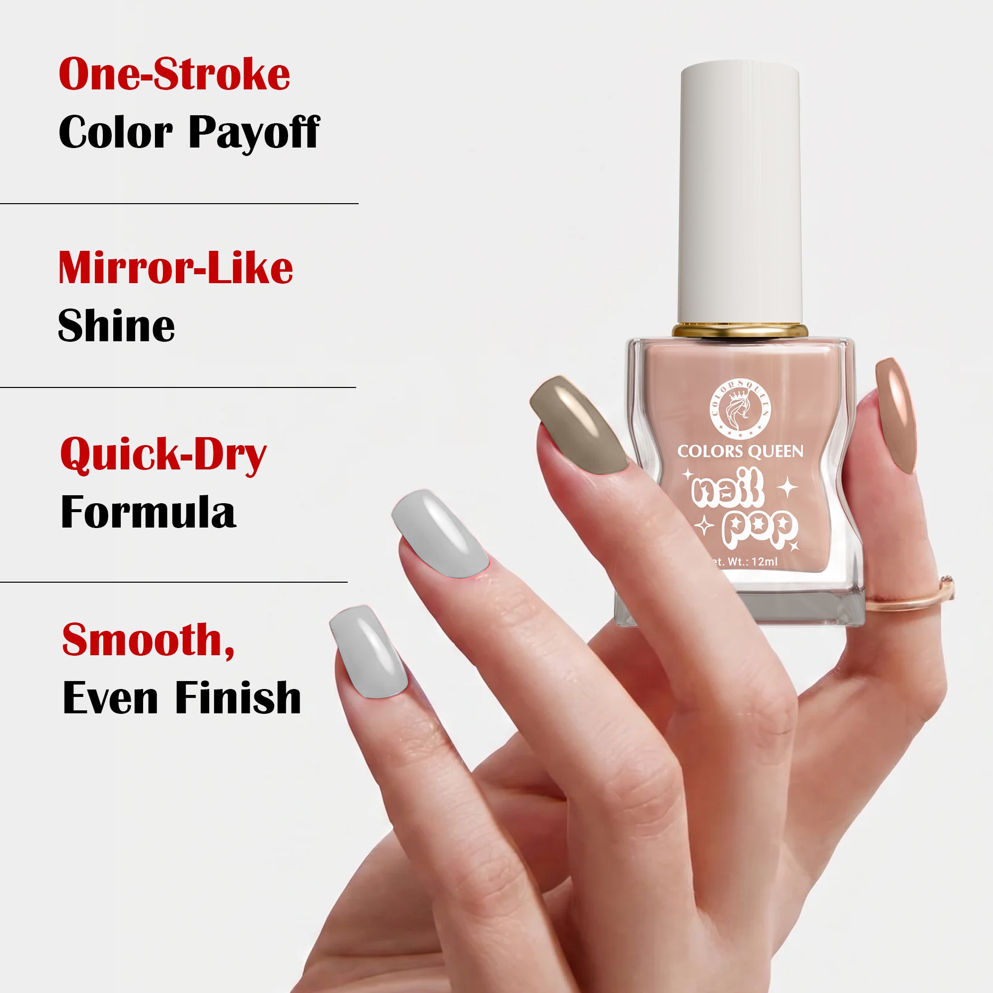 Nail Pop Nail Polish Combo with Rich, Vibrant Shades