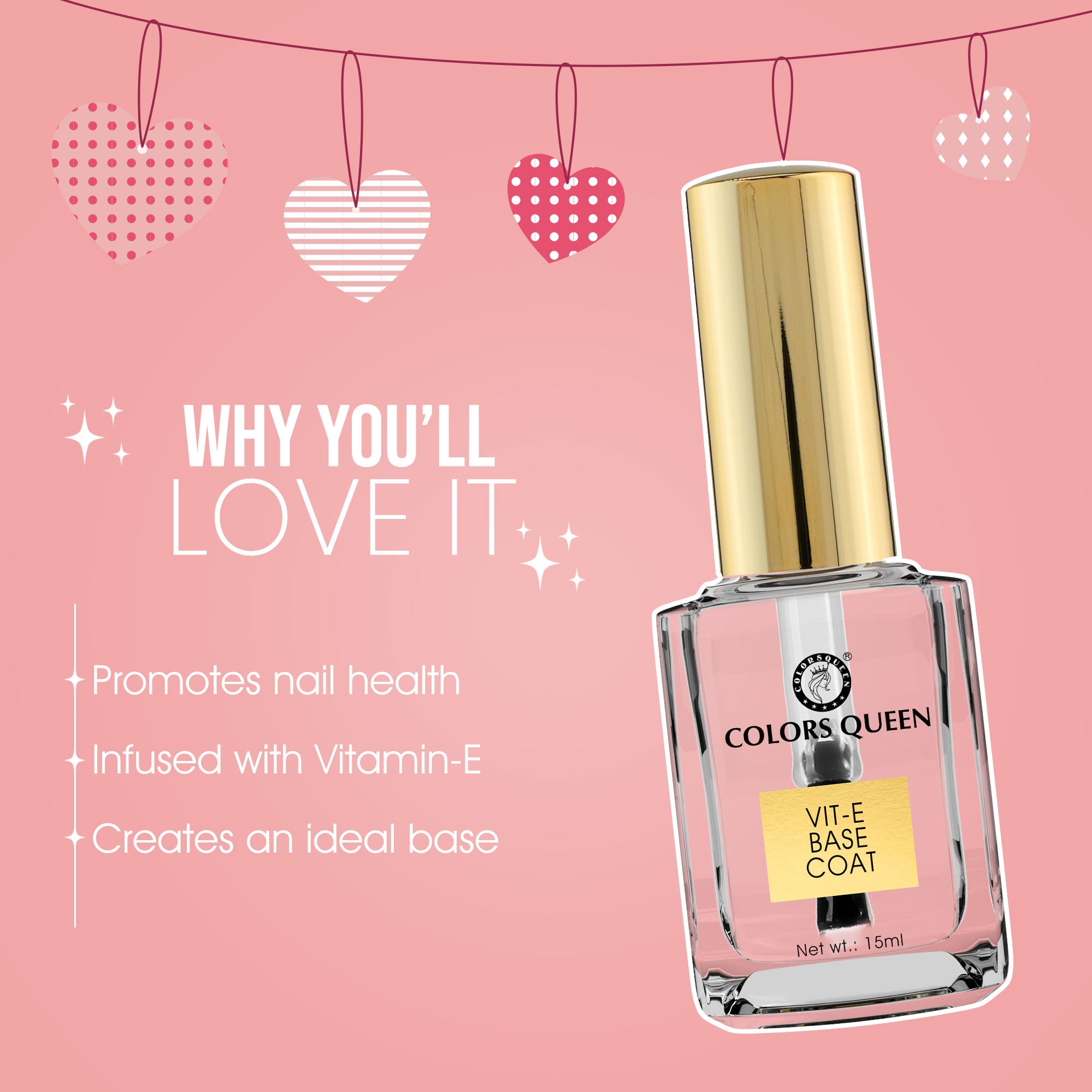 Colors Queen Nail Care - Vitamin E Base Coat