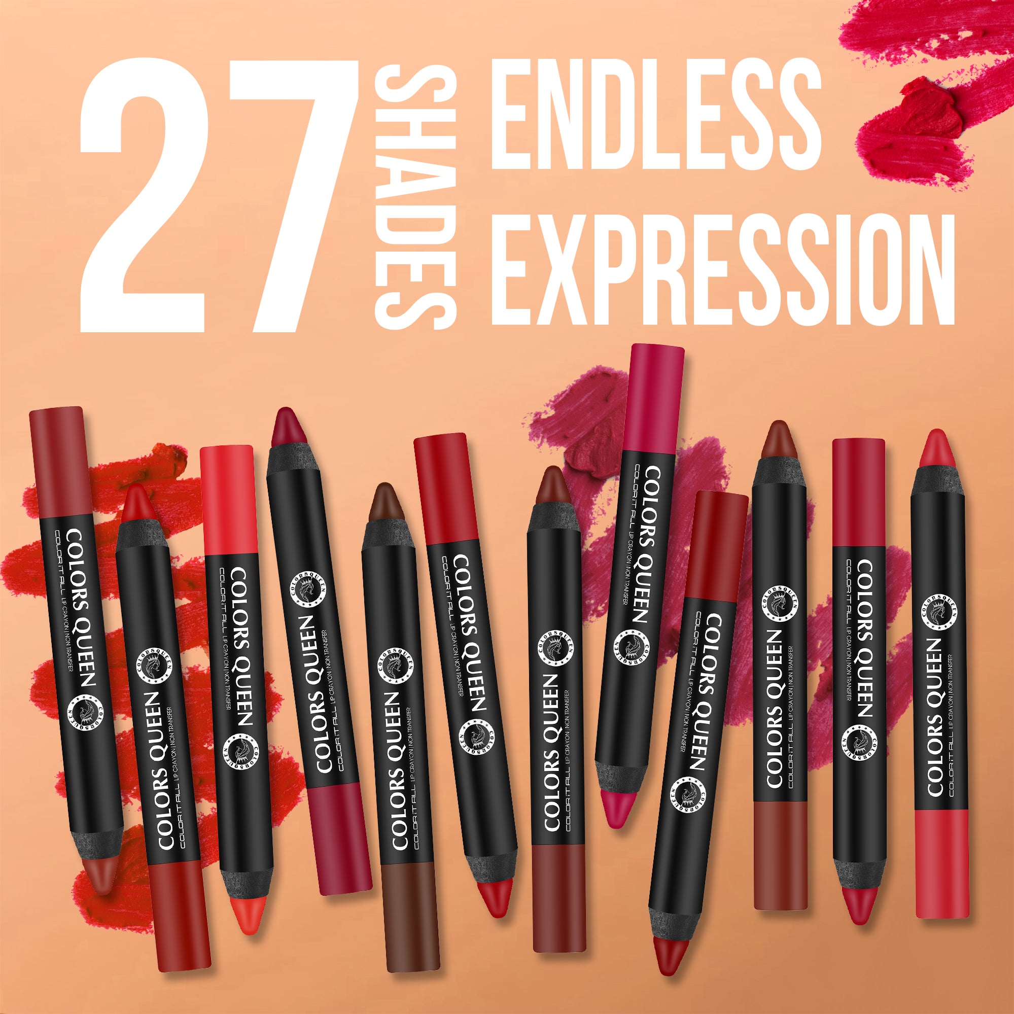 Matte Lip Crayon – 27 Bold Shades