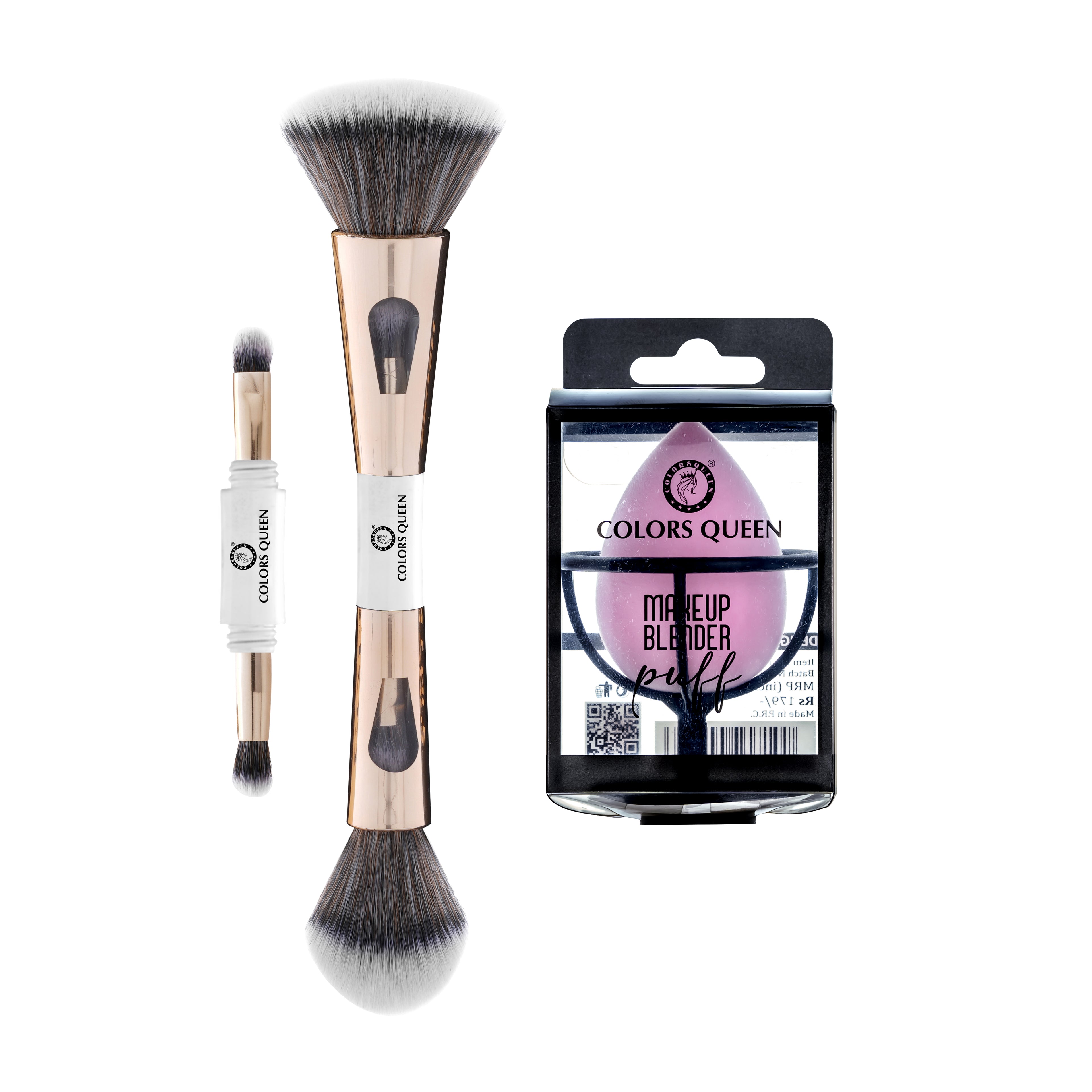 Makeup Brush and Beauty Blender Puff Combo