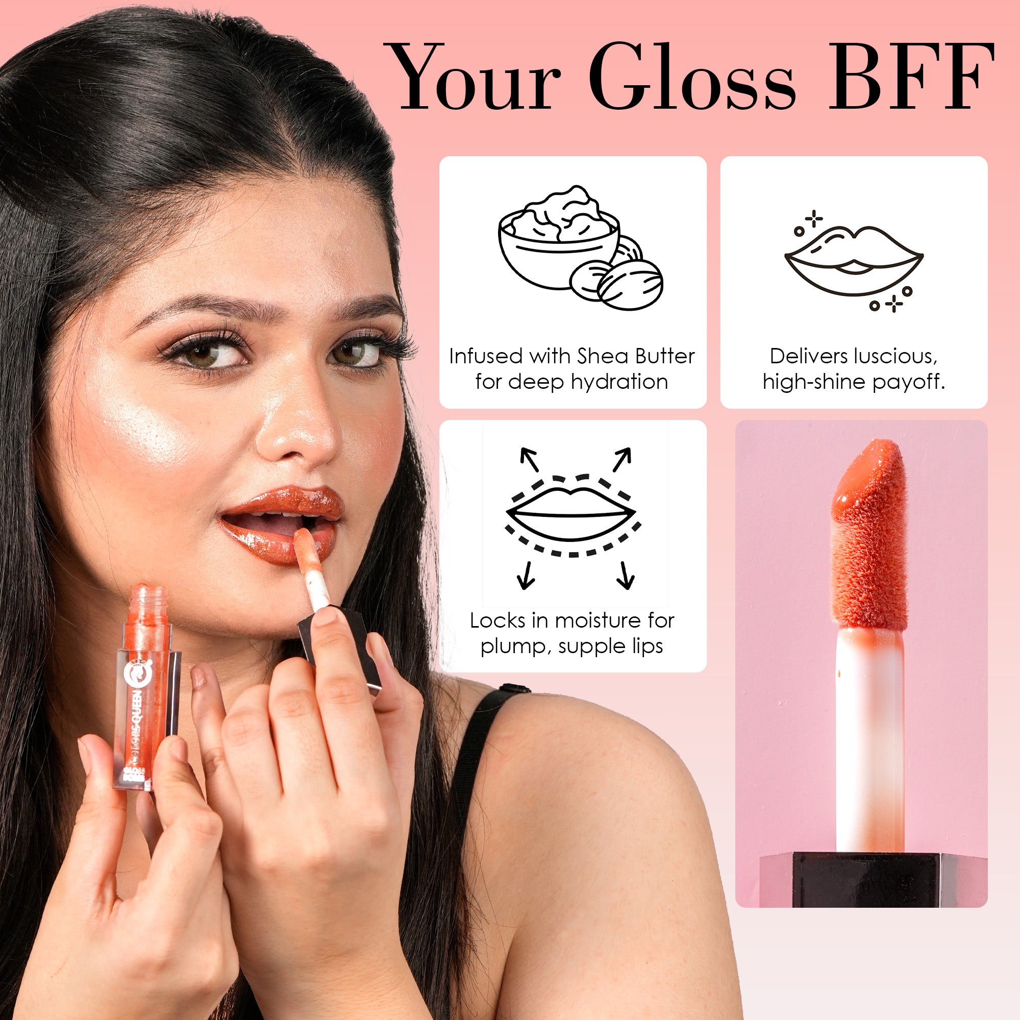Features of Lip Gloss by Colors Queen
