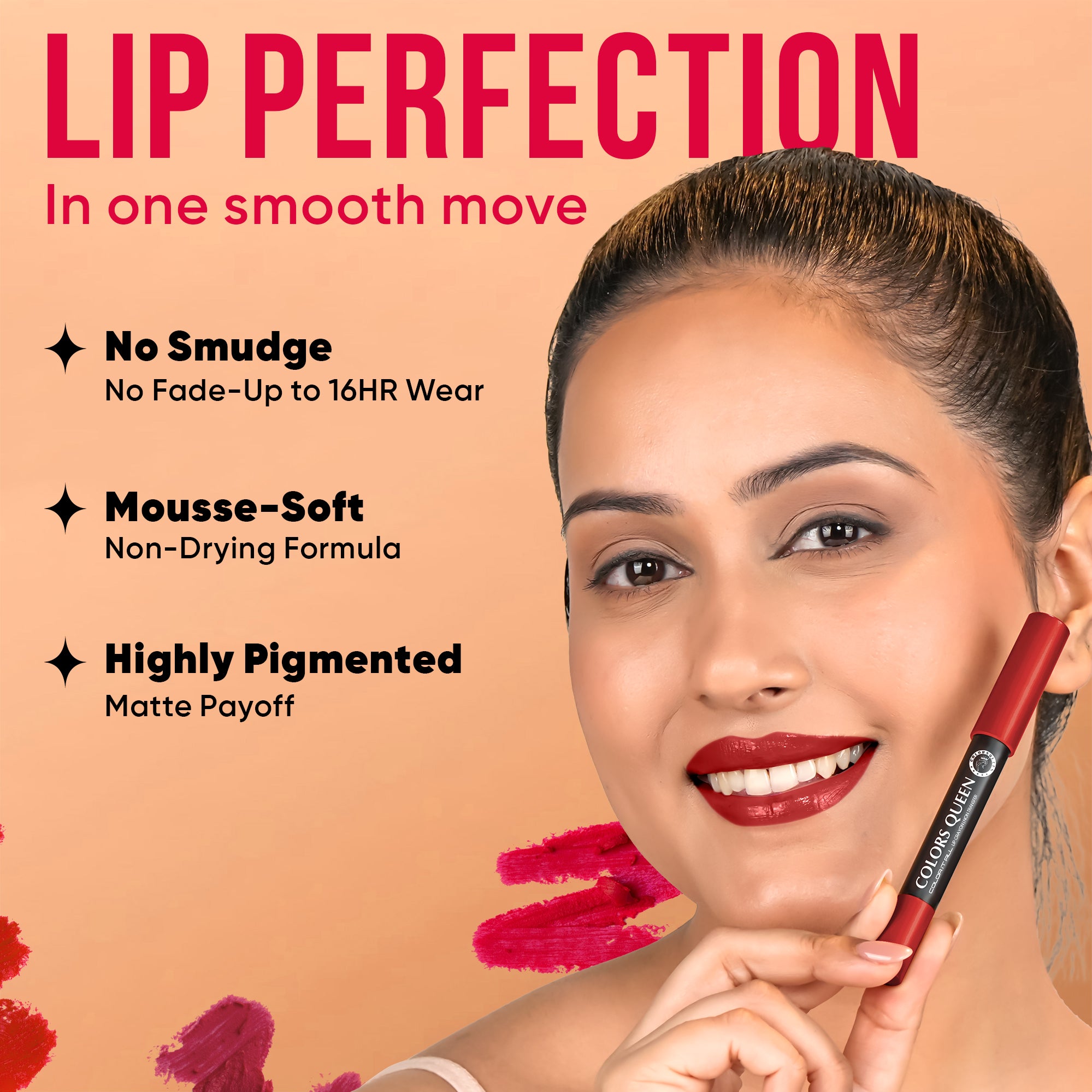 Color It All Long Lasting Crayon Lipstick – Non Transfer & Waterproof Formula