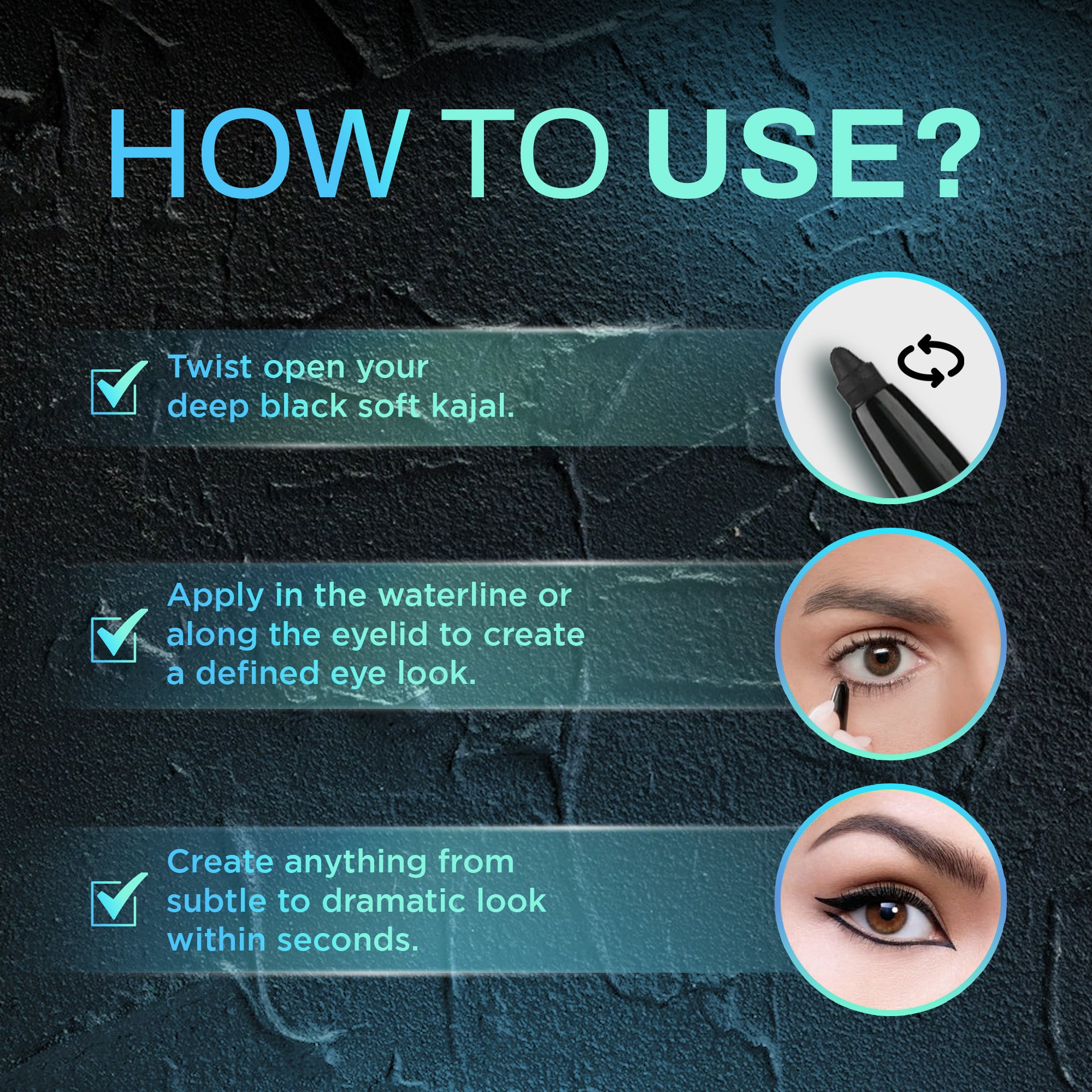 Super Black Auto Kohl Kajal