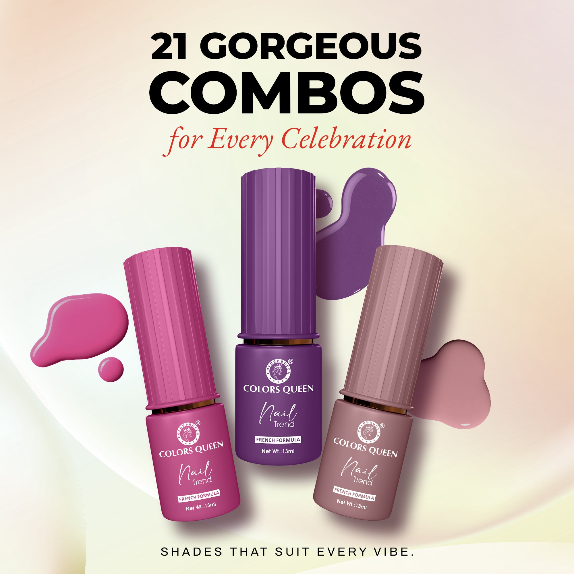 Nail Paint Set of 3 – Free Remover Pads