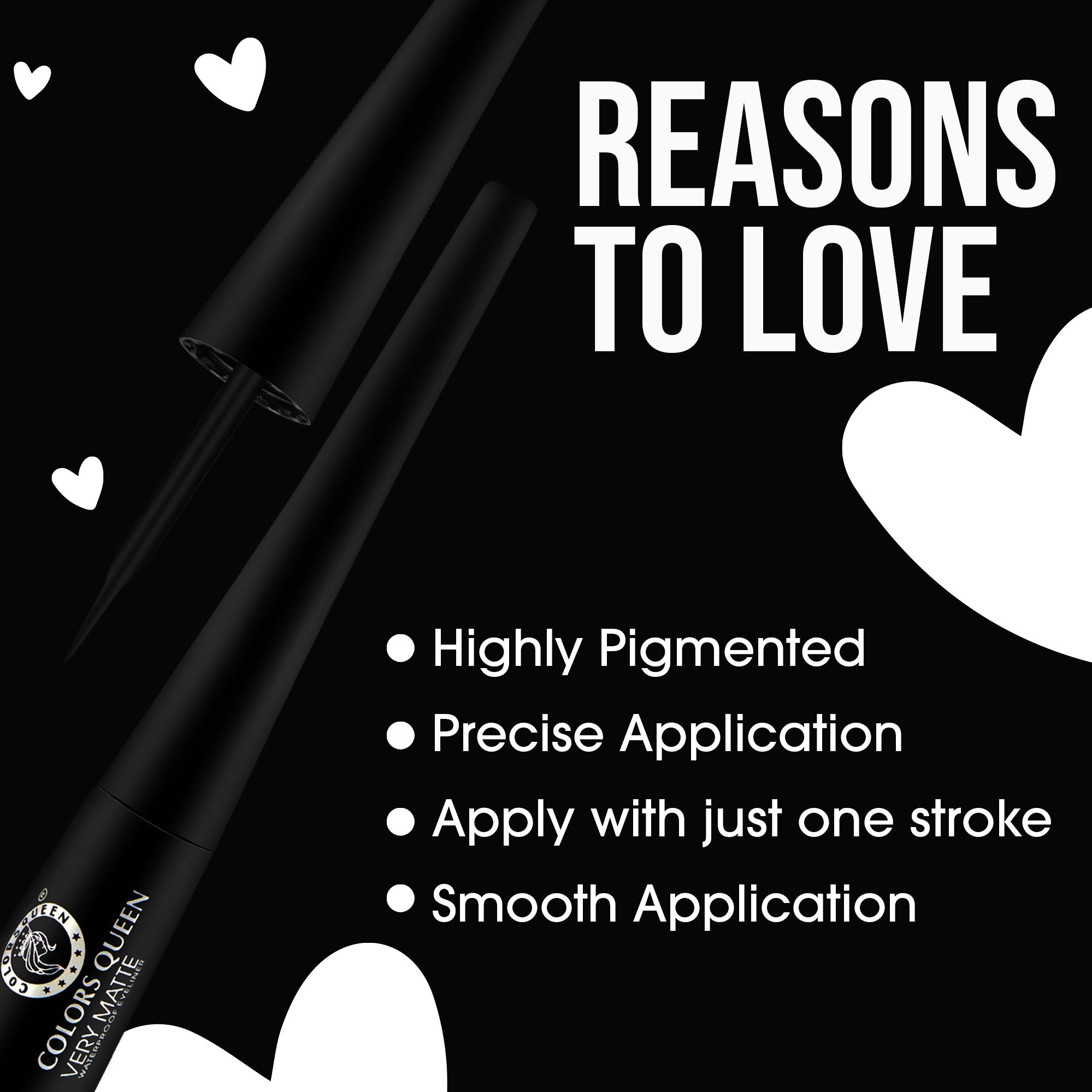 Colors Queen Very Matte Waterproof Eyeliner