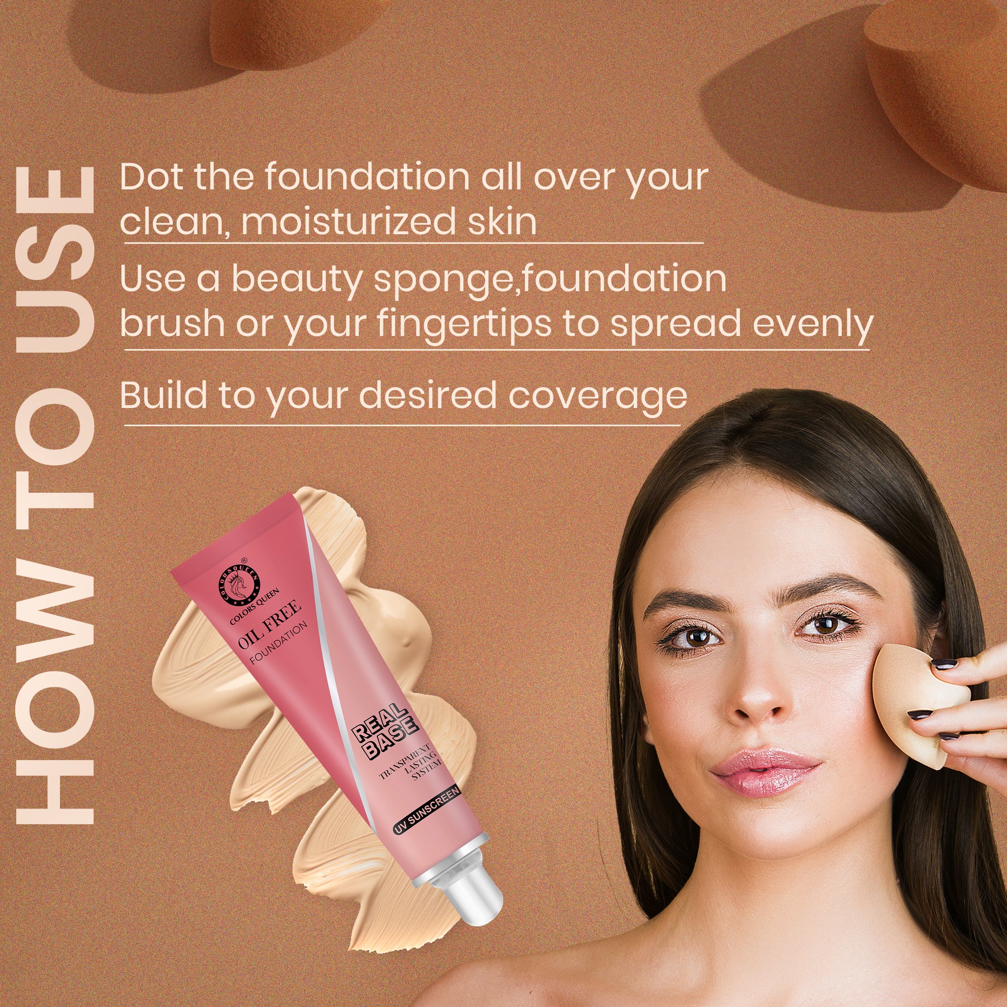 Colors Queen Real Base Oil Free Waterproof Foundation