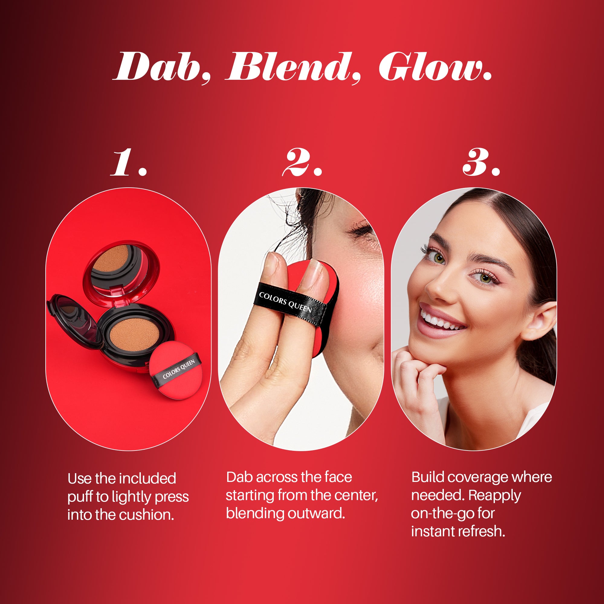 How to apply Red Cushion Foundation