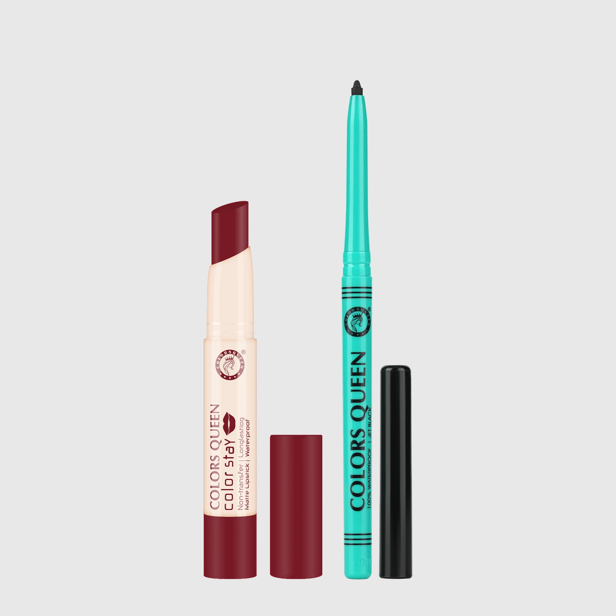 Color Stay Non-Transfer Lipstick and Bold Eyes Auto Kajal Combo