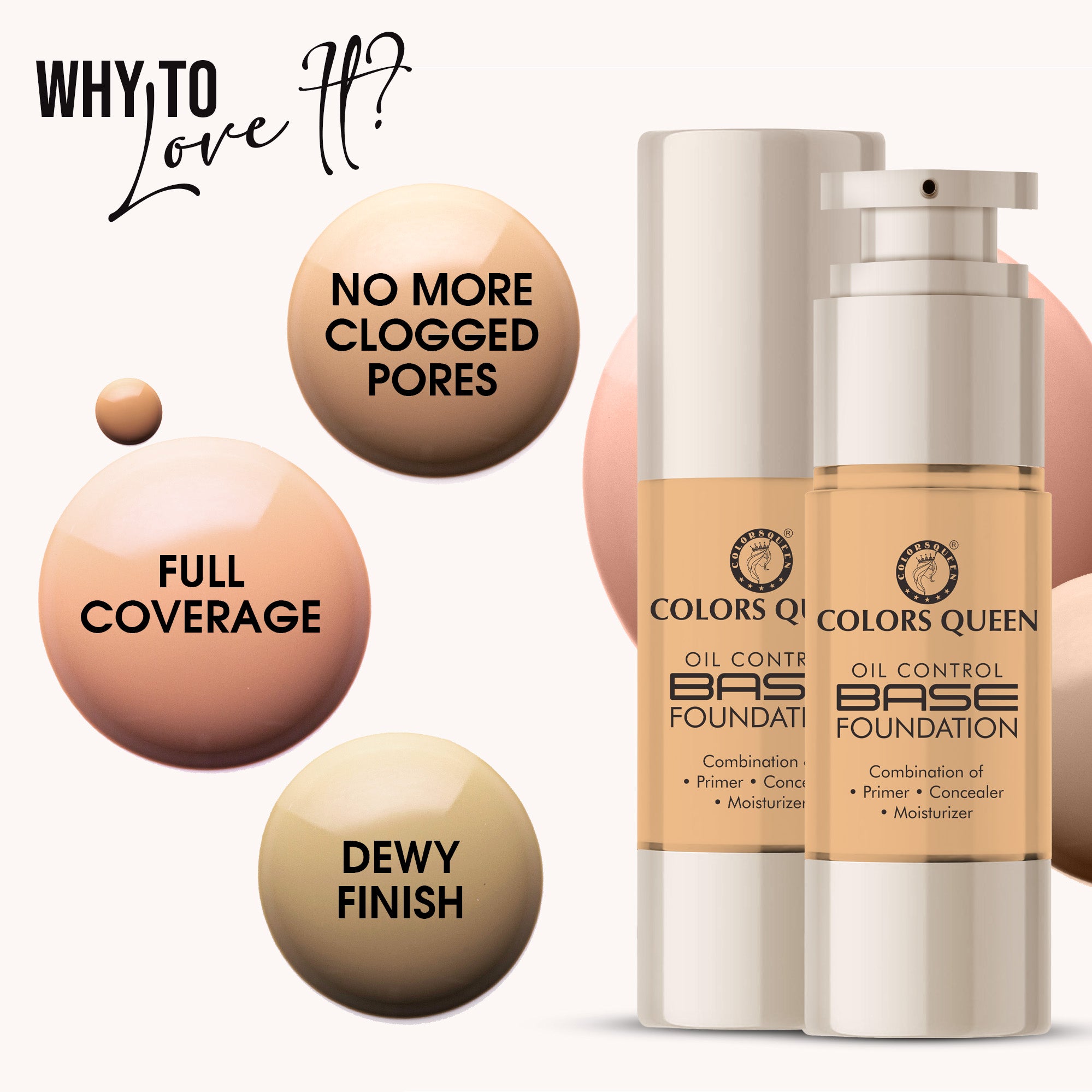 Colors Queen Oil Control Base Foundation