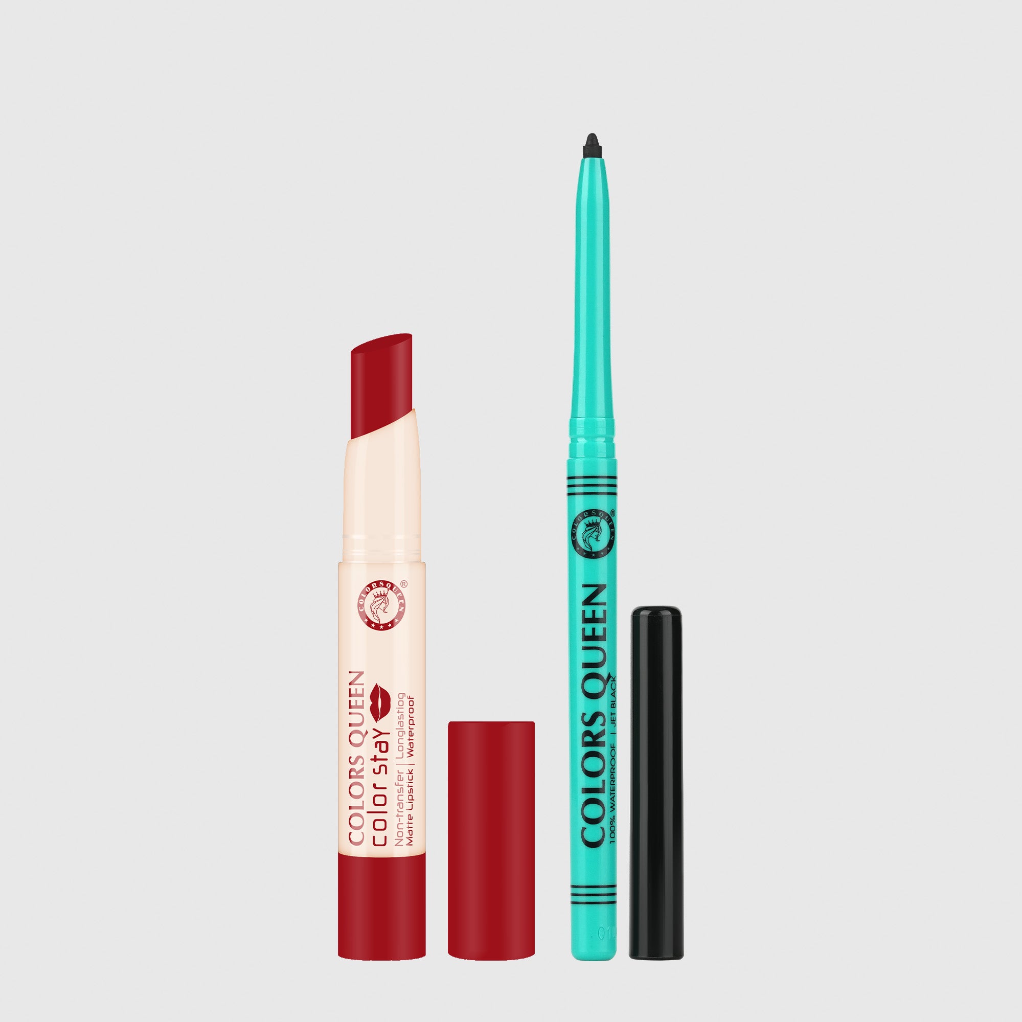 Color Stay Non-Transfer Lipstick and Bold Eyes Auto Kajal Combo