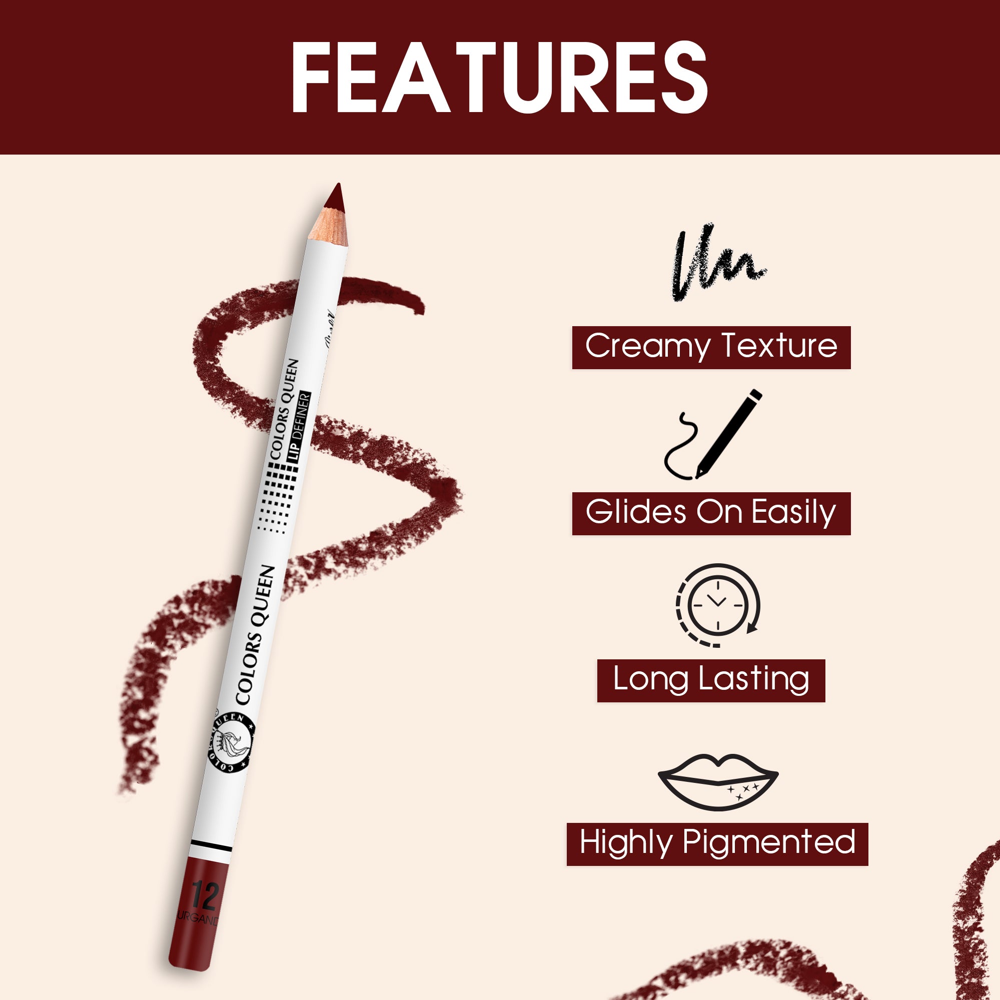 Lip & Eye Definer Set – 12 Shades for Precise Looks