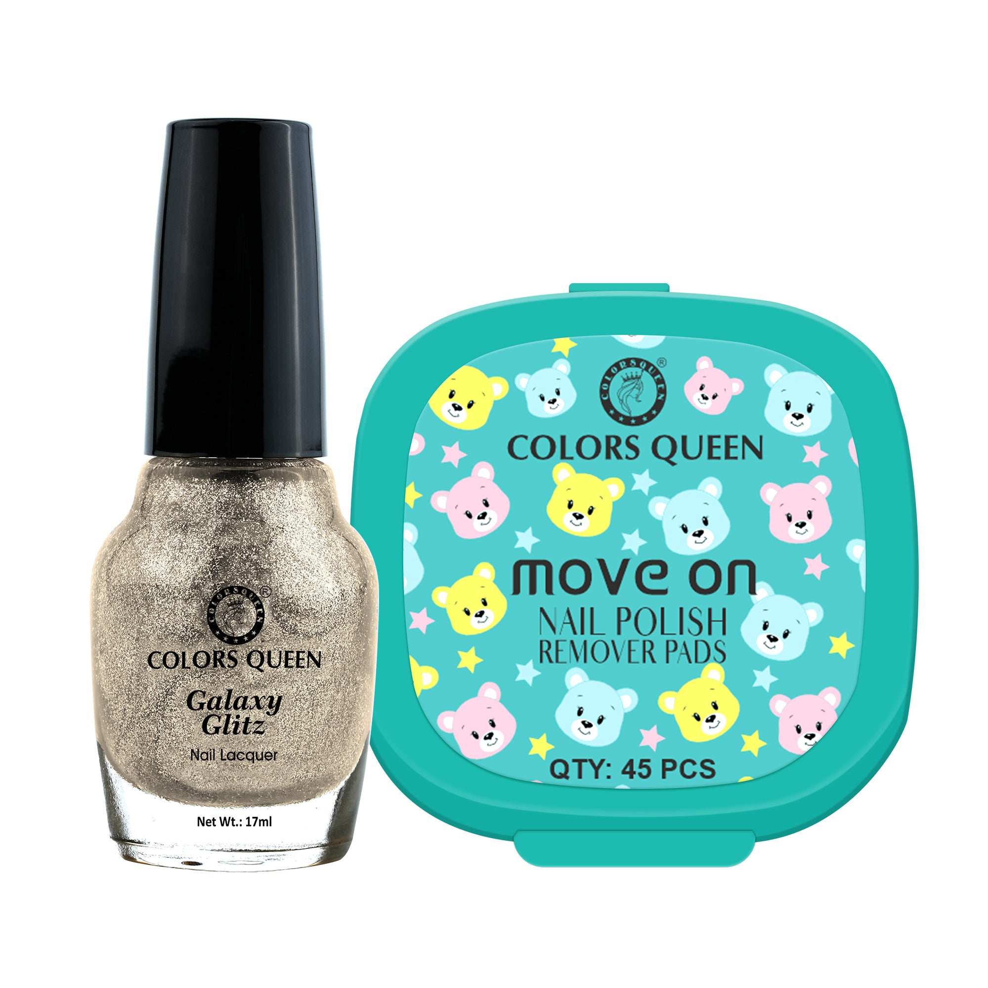 Galaxy Glitz Nail Paint with Removing Pads for Flawless Shine