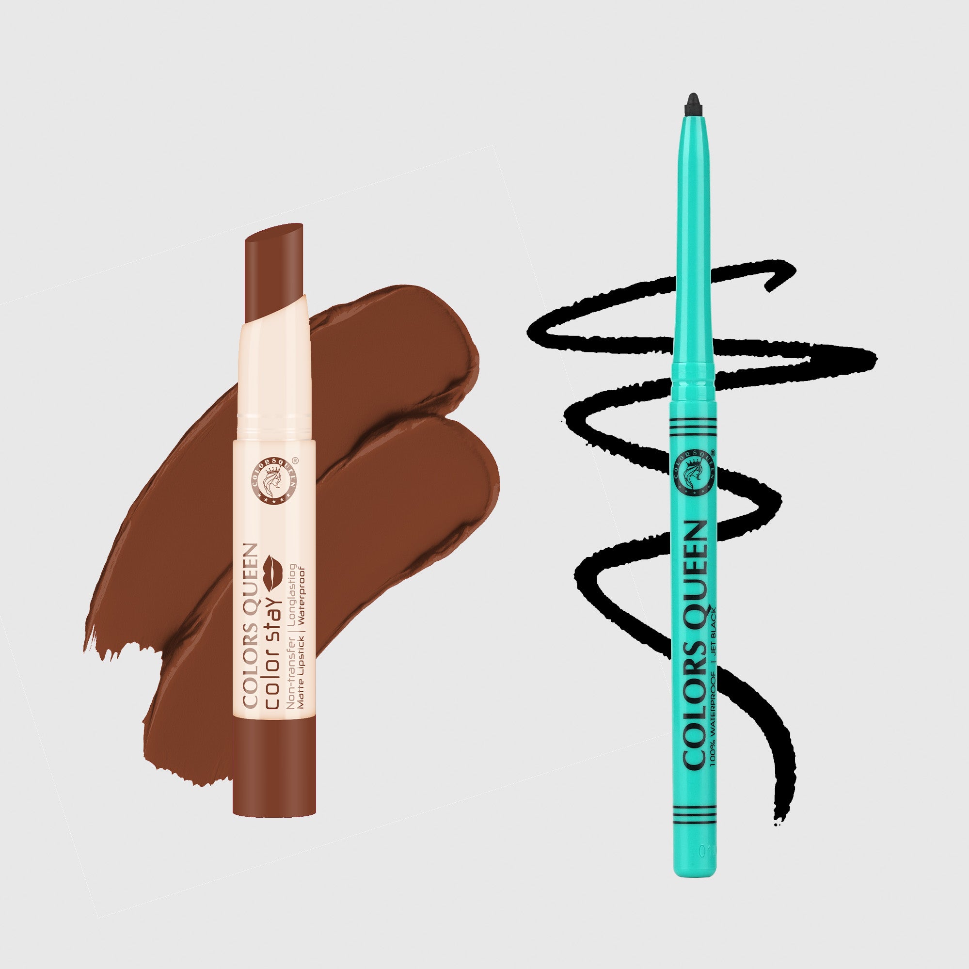 Color Stay Non-Transfer Lipstick and Bold Eyes Auto Kajal Combo
