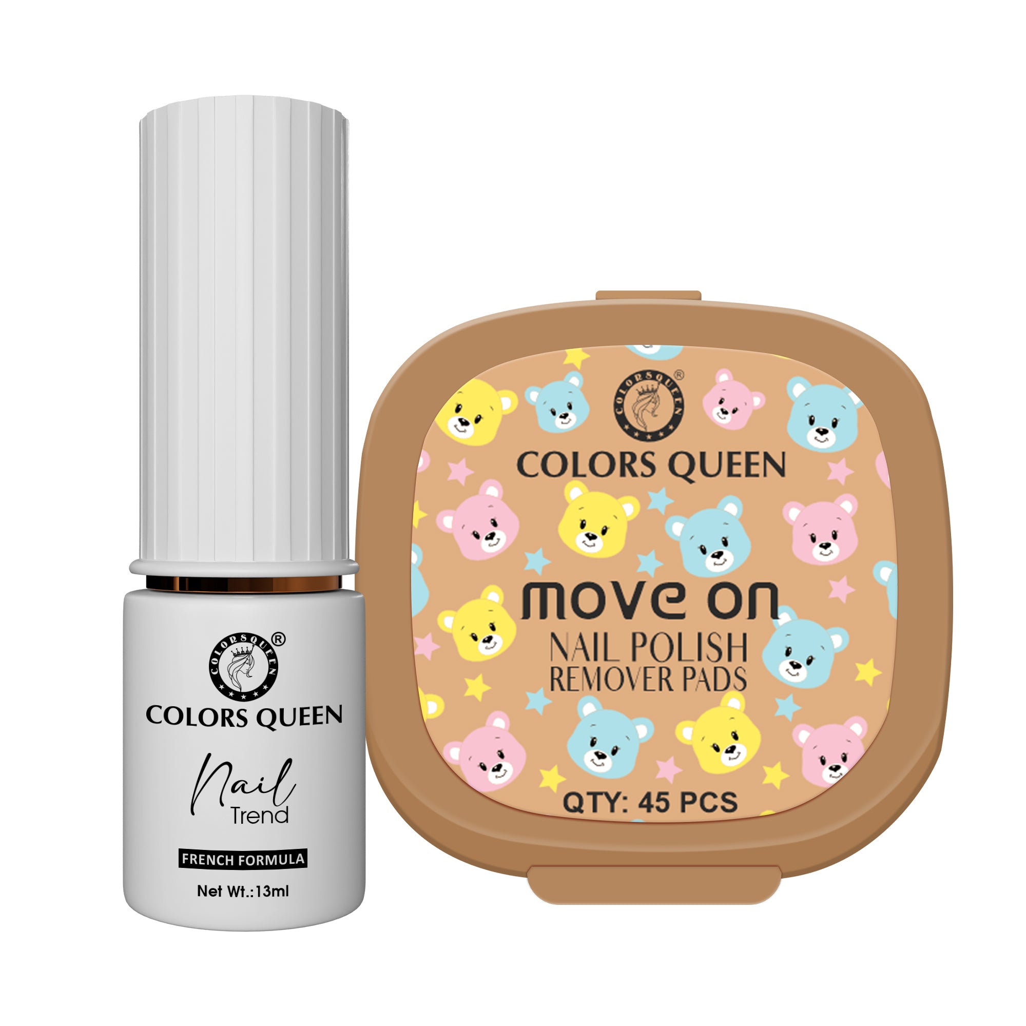 Trend Nail Paint & Polish Remover Pads Combo - Your Complete Nail Kit
