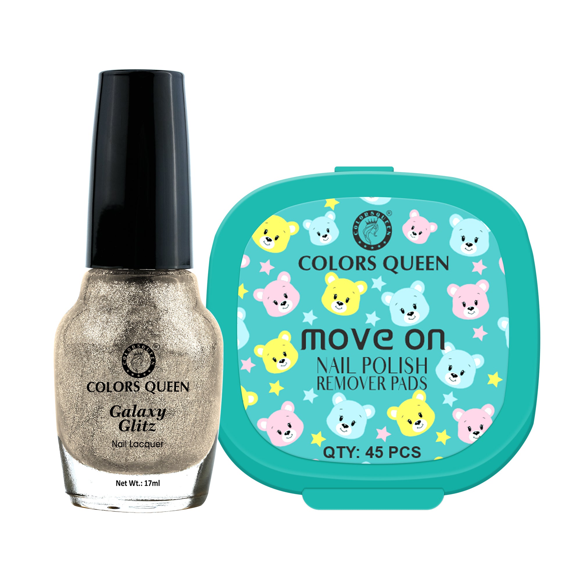 Galaxy Glitz Nail Paint with Removing Pads for Flawless Shine