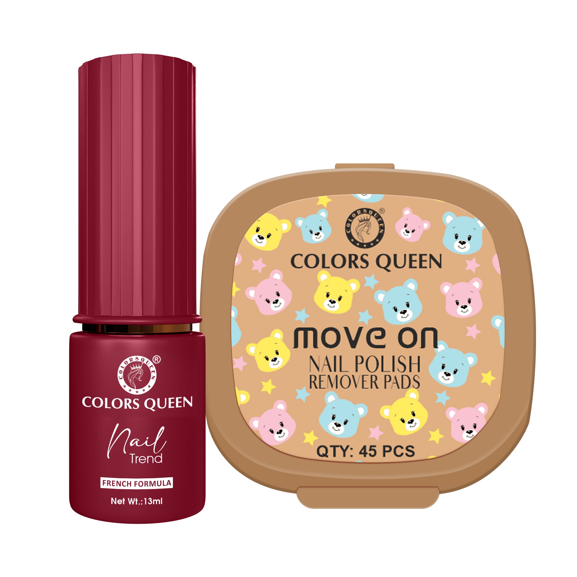 Trend Nail Paint & Polish Remover Pads Combo - Your Complete Nail Kit
