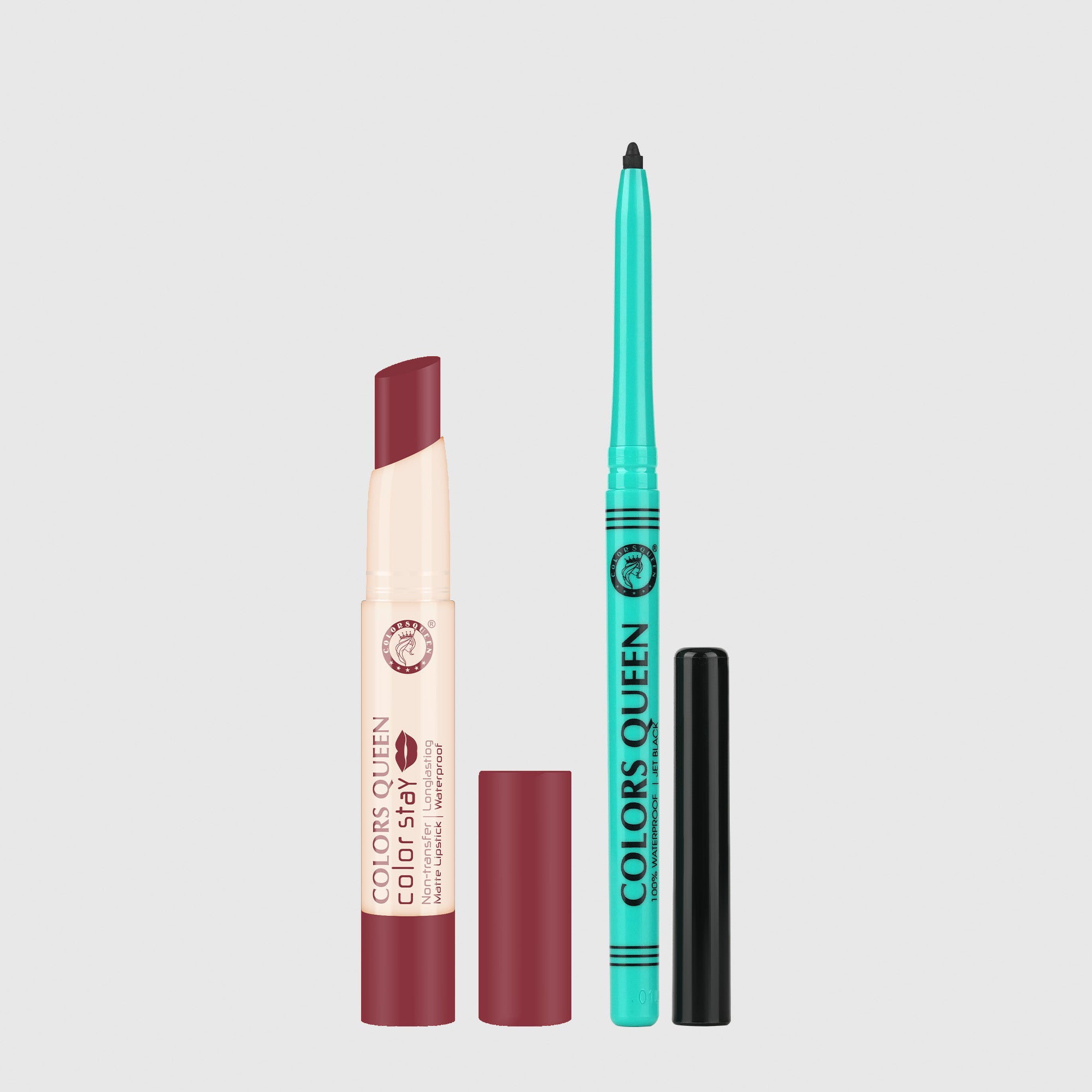 Color Stay Non-Transfer Lipstick and Bold Eyes Auto Kajal Combo