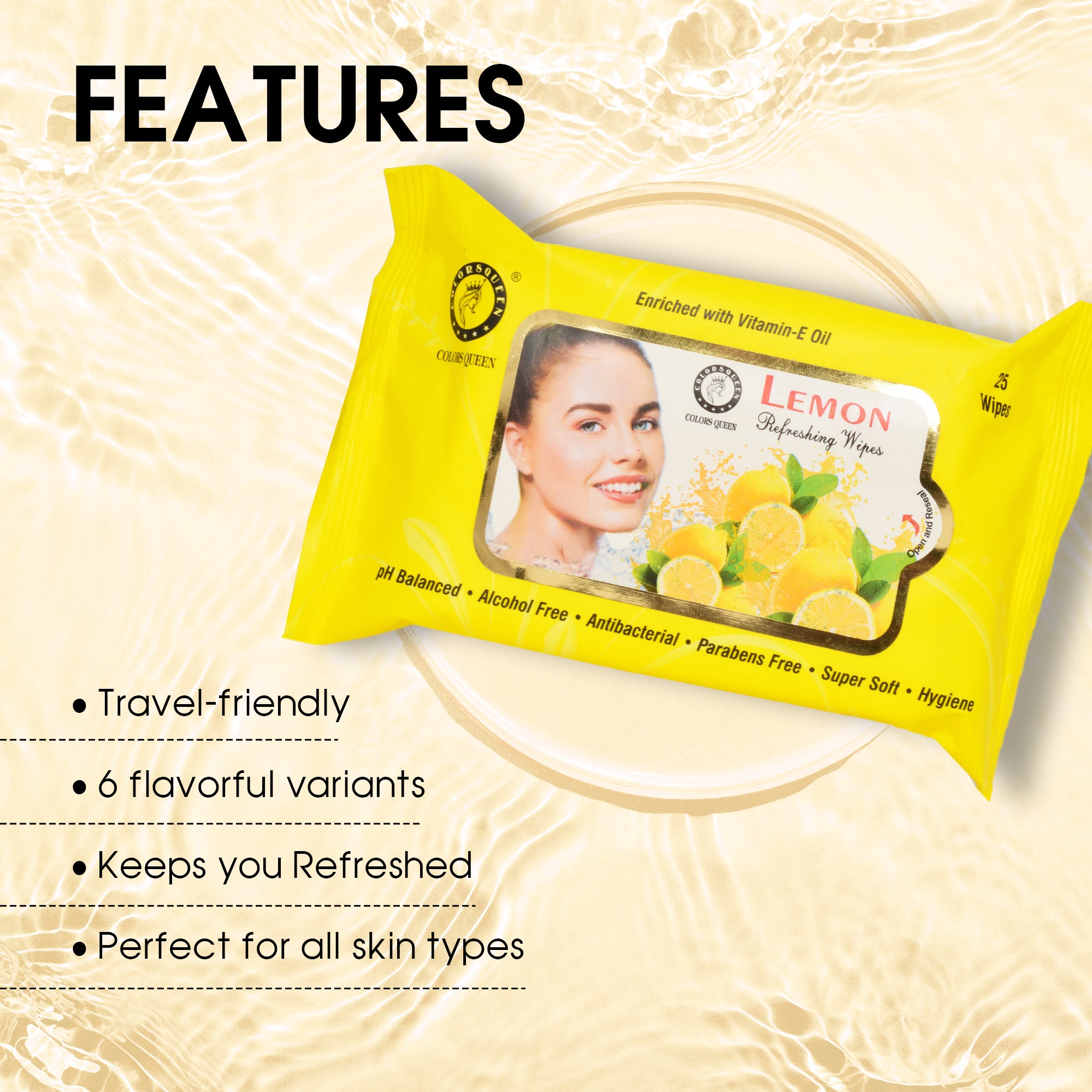 Colors Queen Wet Wipes | 25 Wipes