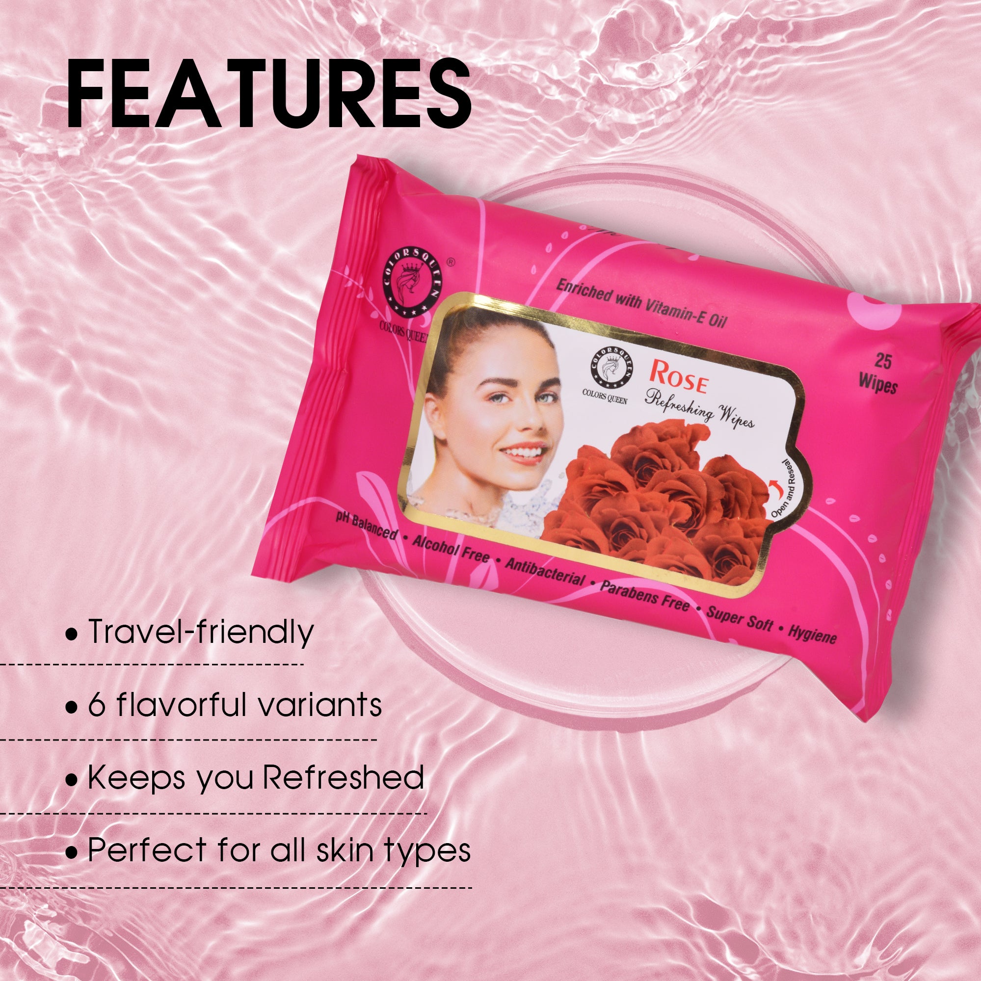 Colors Queen Wet Wipes | 25 Wipes