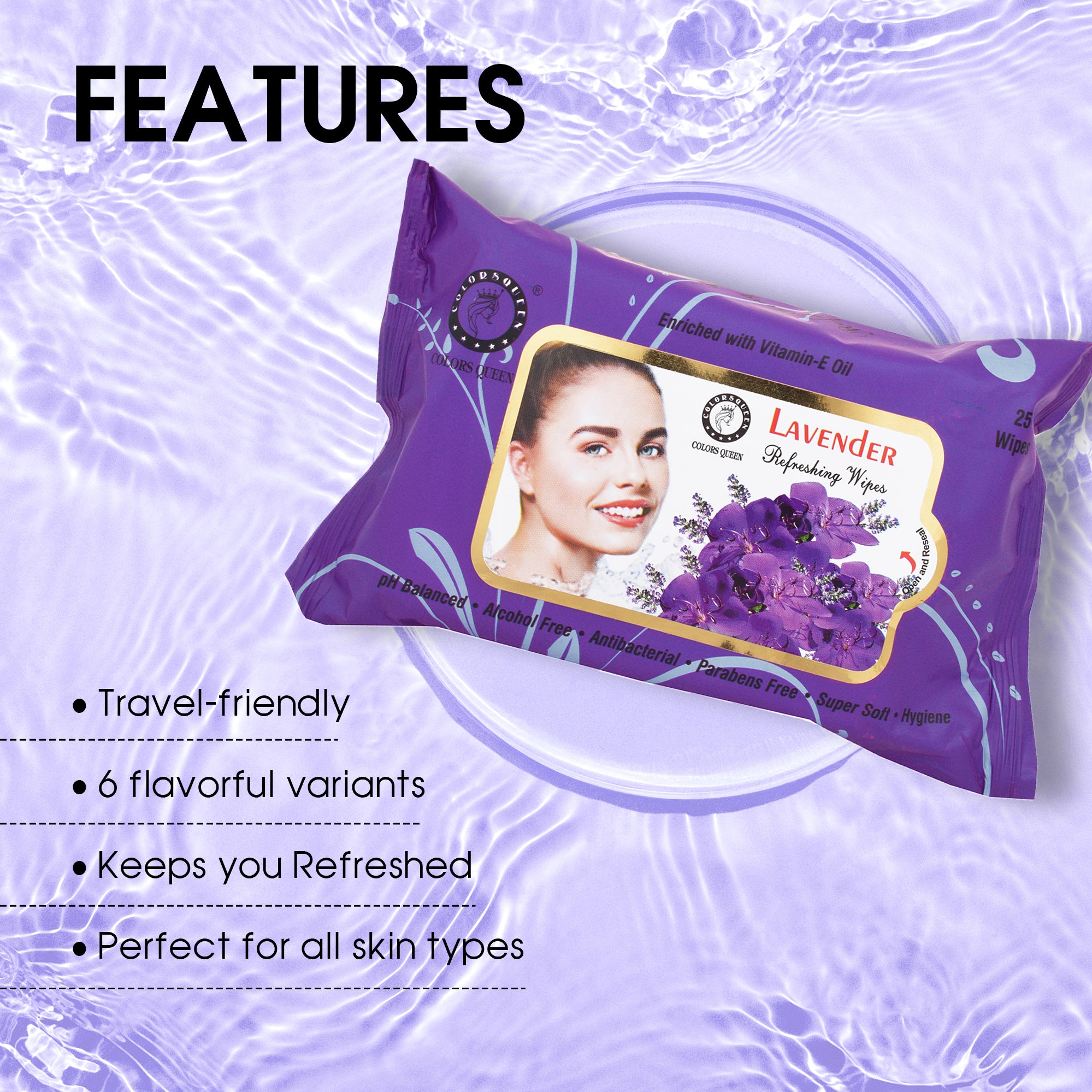 Colors Queen Wet Wipes | 25 Wipes
