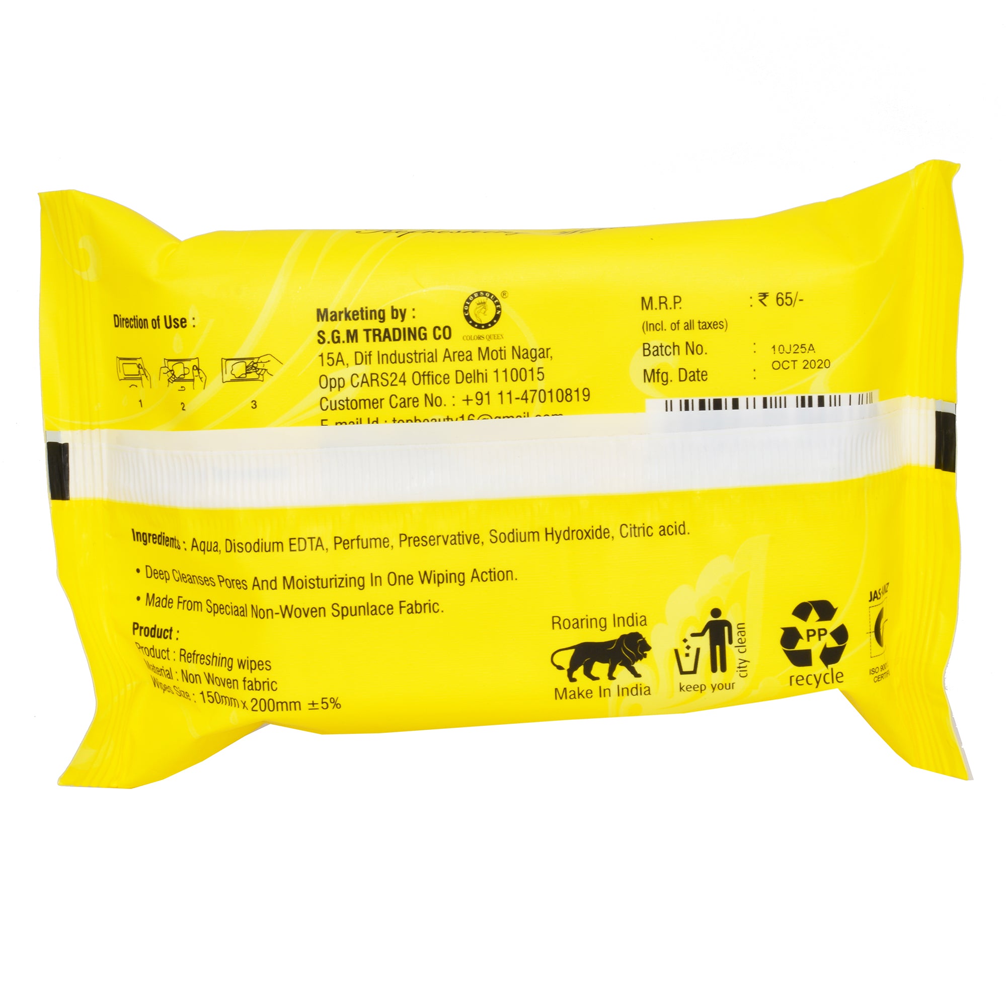 Colors Queen Wet Wipes | 25 Wipes