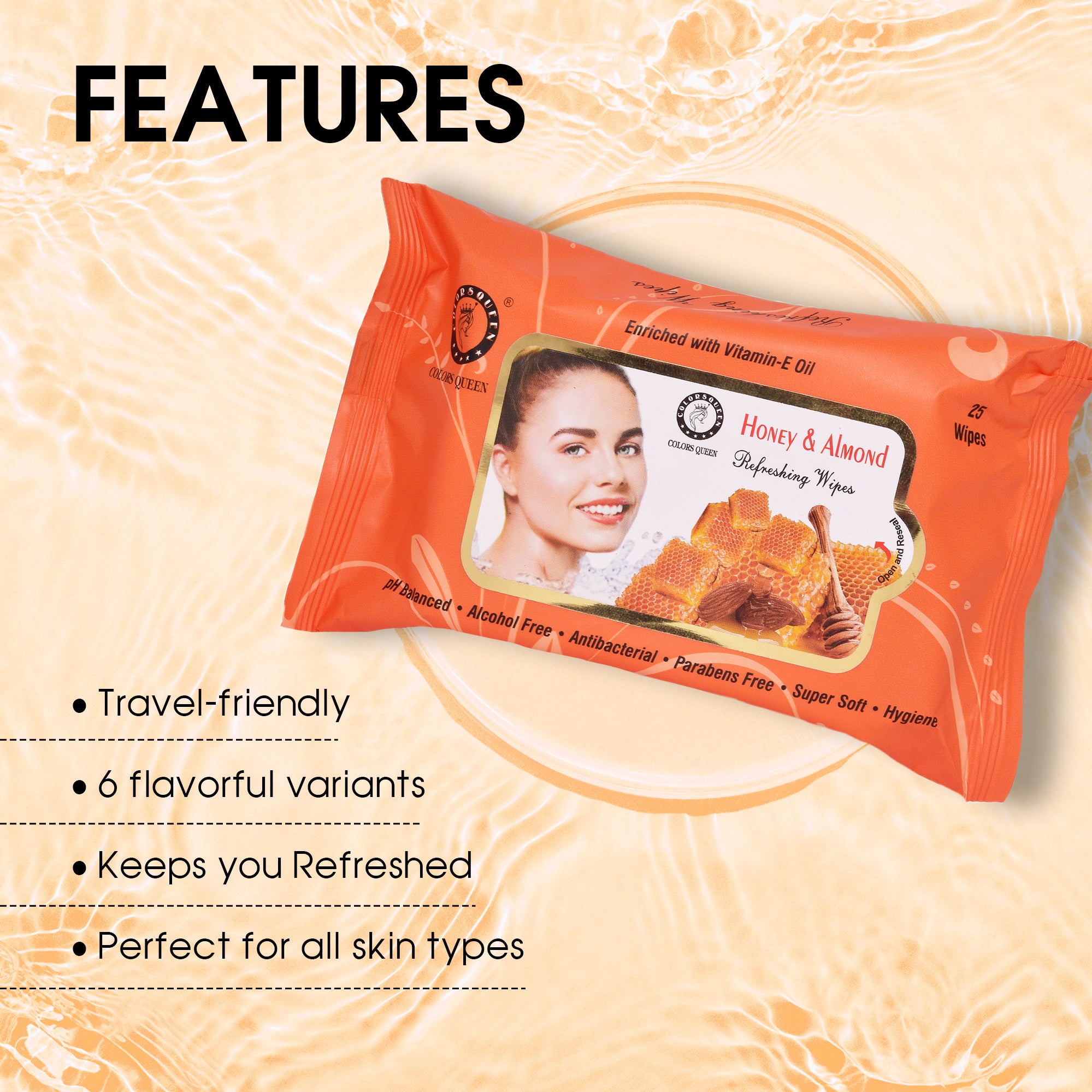 Colors Queen Wet Wipes | 25 Wipes