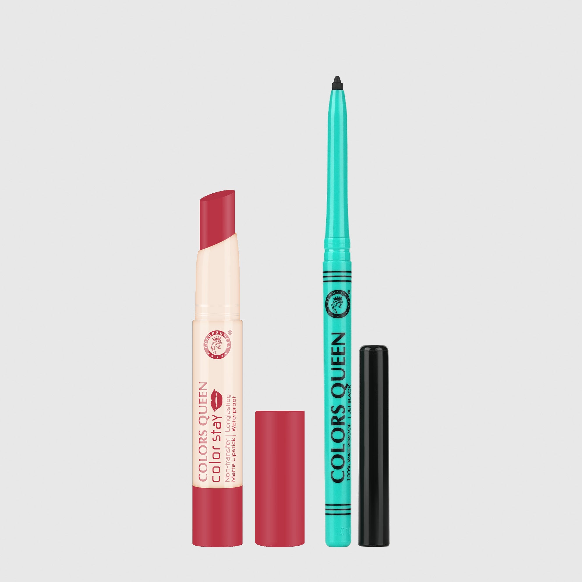 Color Stay Non-Transfer Lipstick and Bold Eyes Auto Kajal Combo