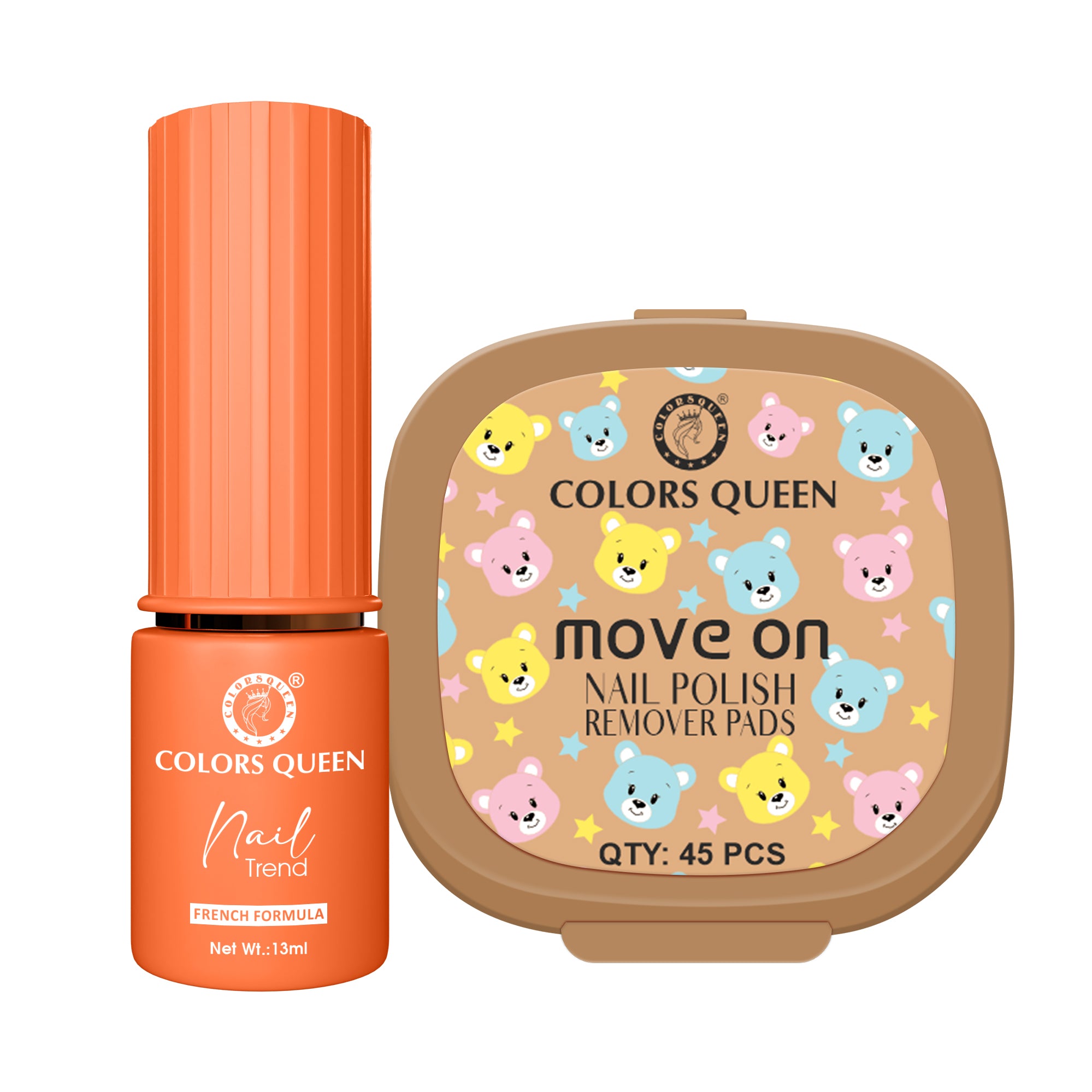 Trend Nail Paint & Polish Remover Pads Combo - Your Complete Nail Kit