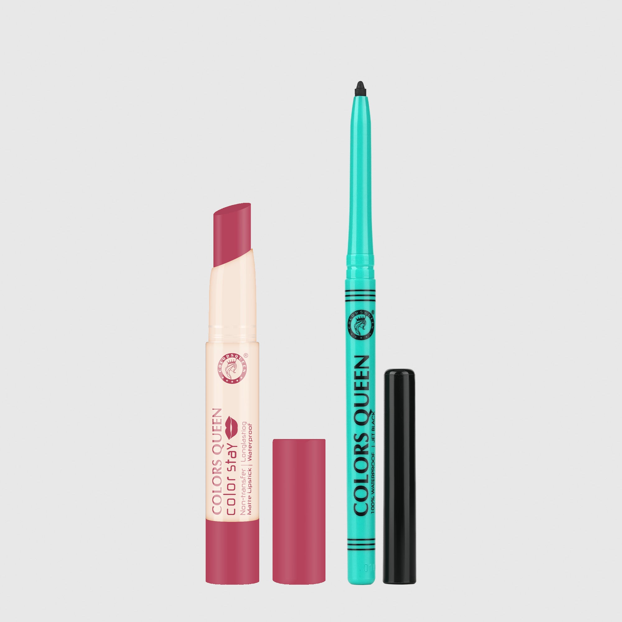 Color Stay Non-Transfer Lipstick and Bold Eyes Auto Kajal Combo