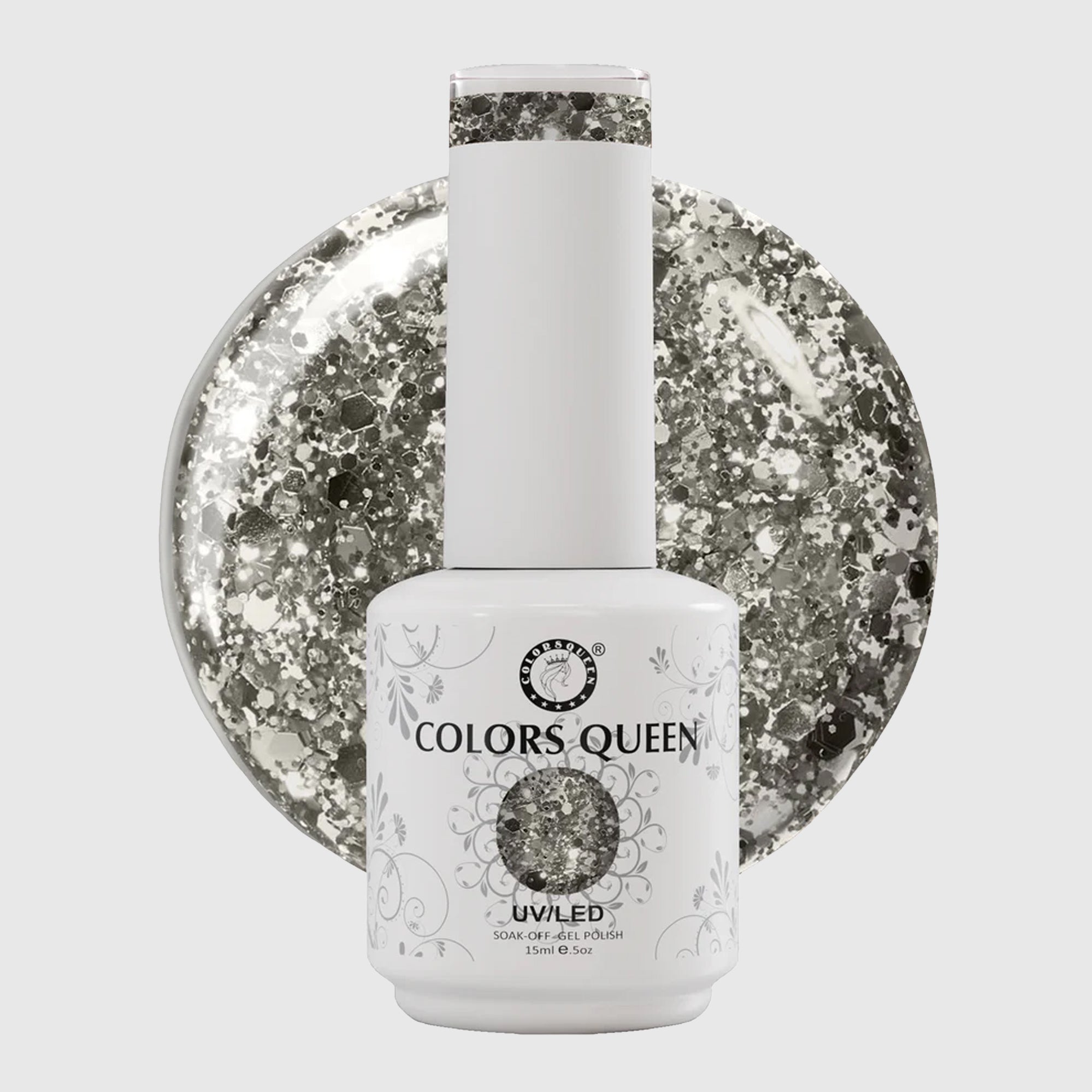 UV LED Soak Off Gel Polish - Glitter Nail Colors | 15 ML