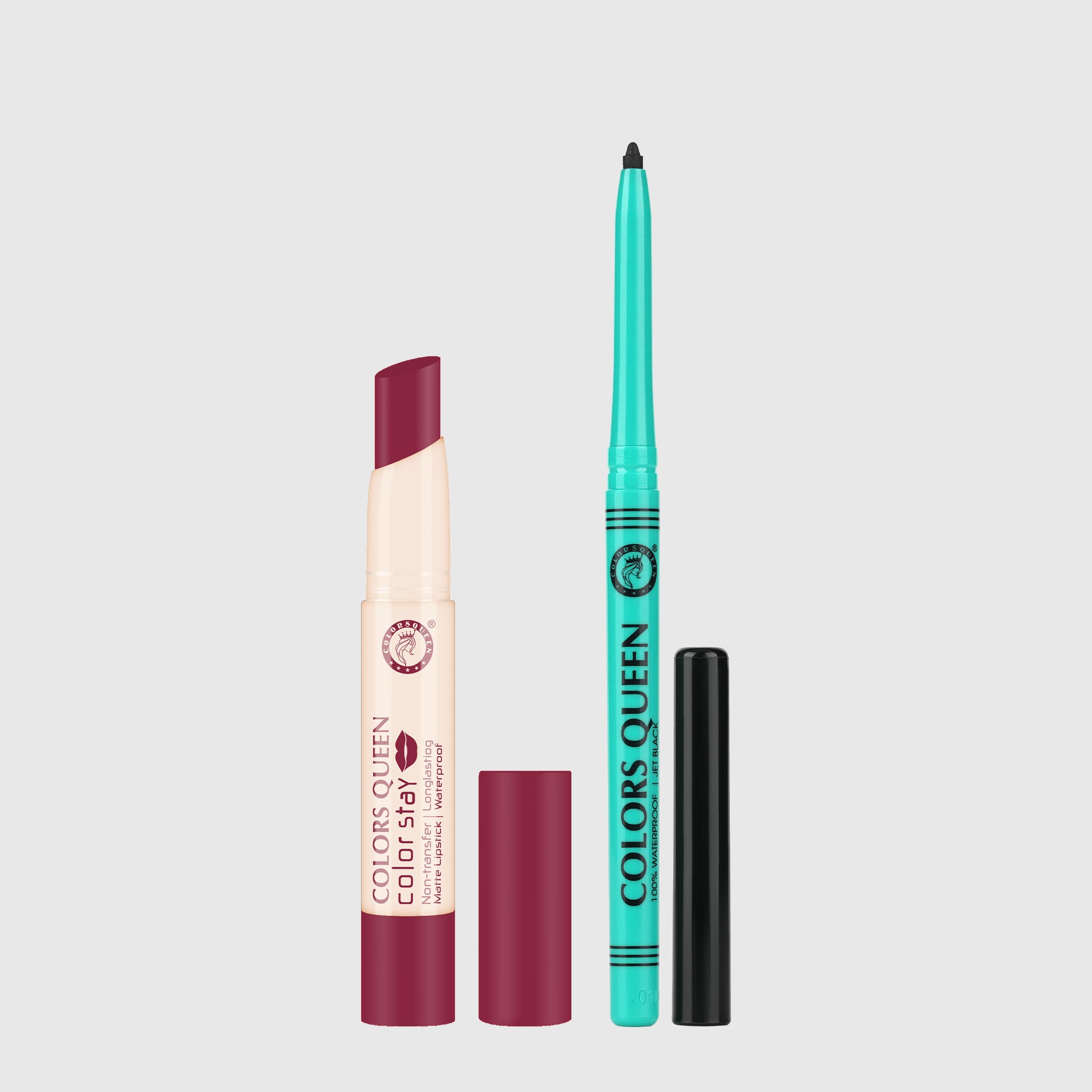 Color Stay Non-Transfer Lipstick and Bold Eyes Auto Kajal Combo