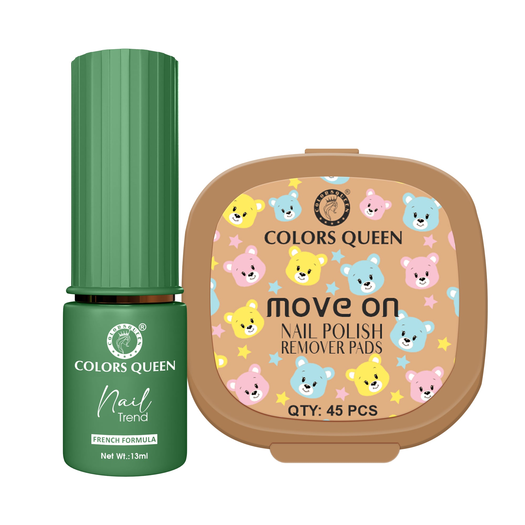 Trend Nail Paint & Polish Remover Pads Combo - Your Complete Nail Kit