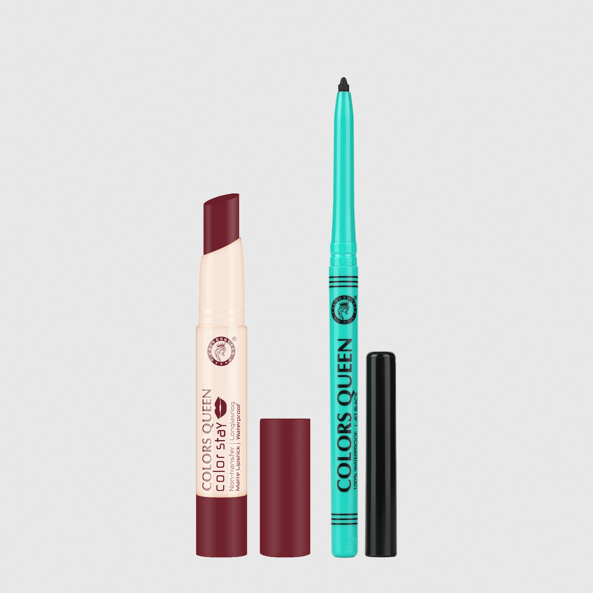 Color Stay Non-Transfer Lipstick and Bold Eyes Auto Kajal Combo