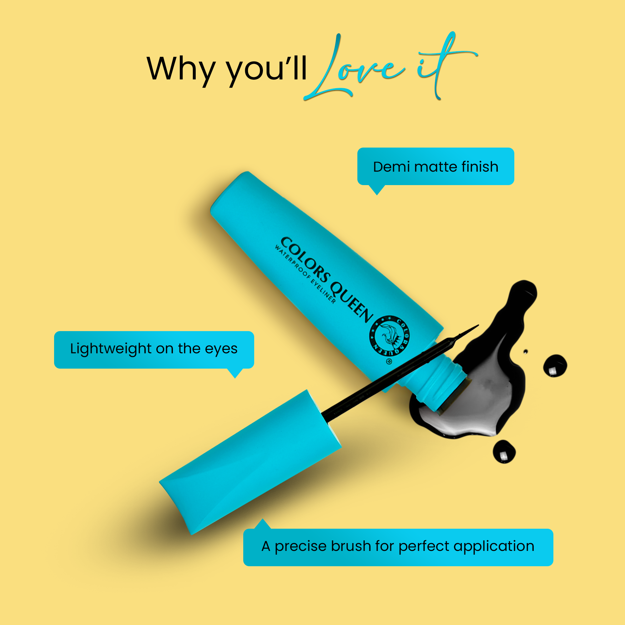 Color Queen Big Eyes Waterproof Eyeliner