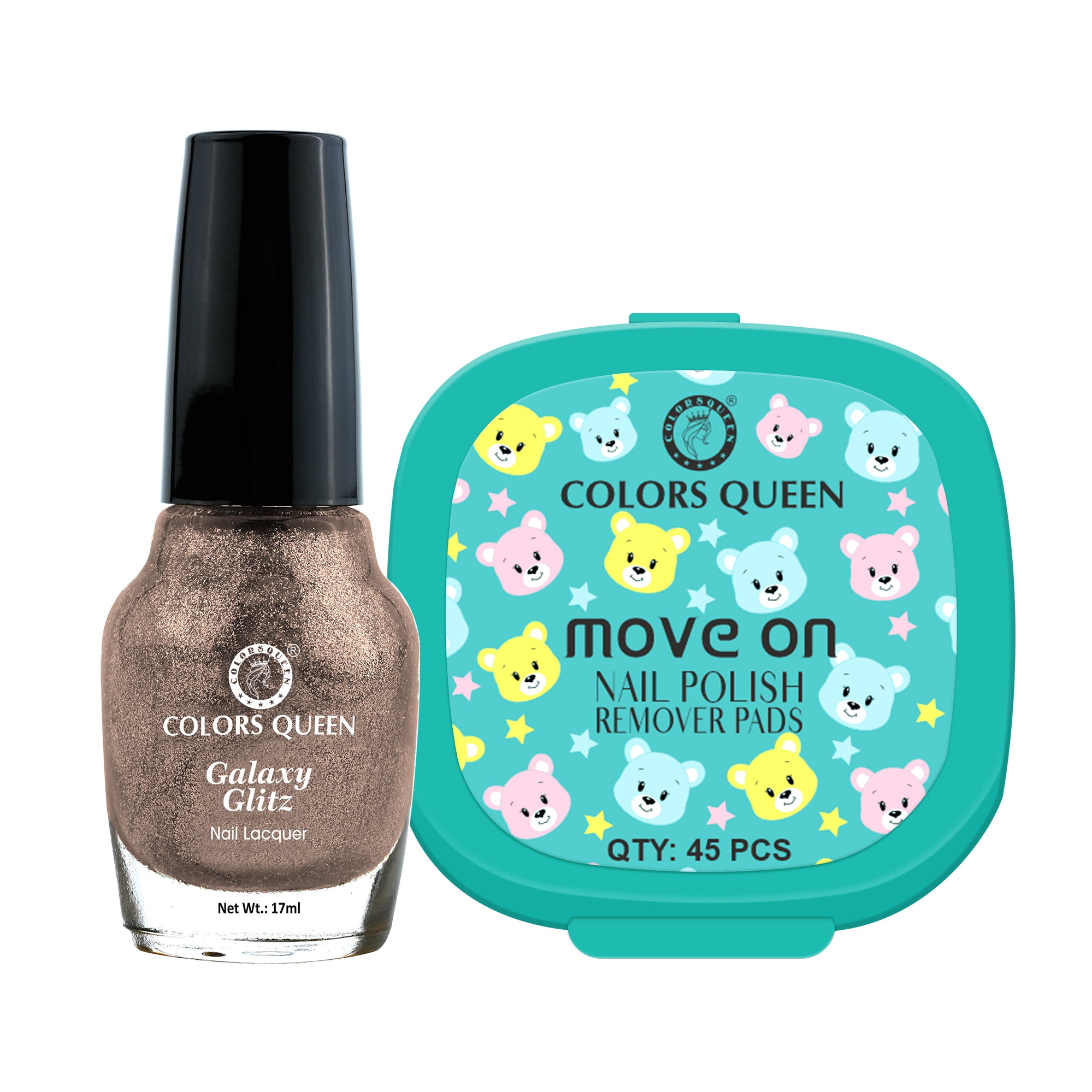 Galaxy Glitz Nail Paint with Removing Pads for Flawless Shine