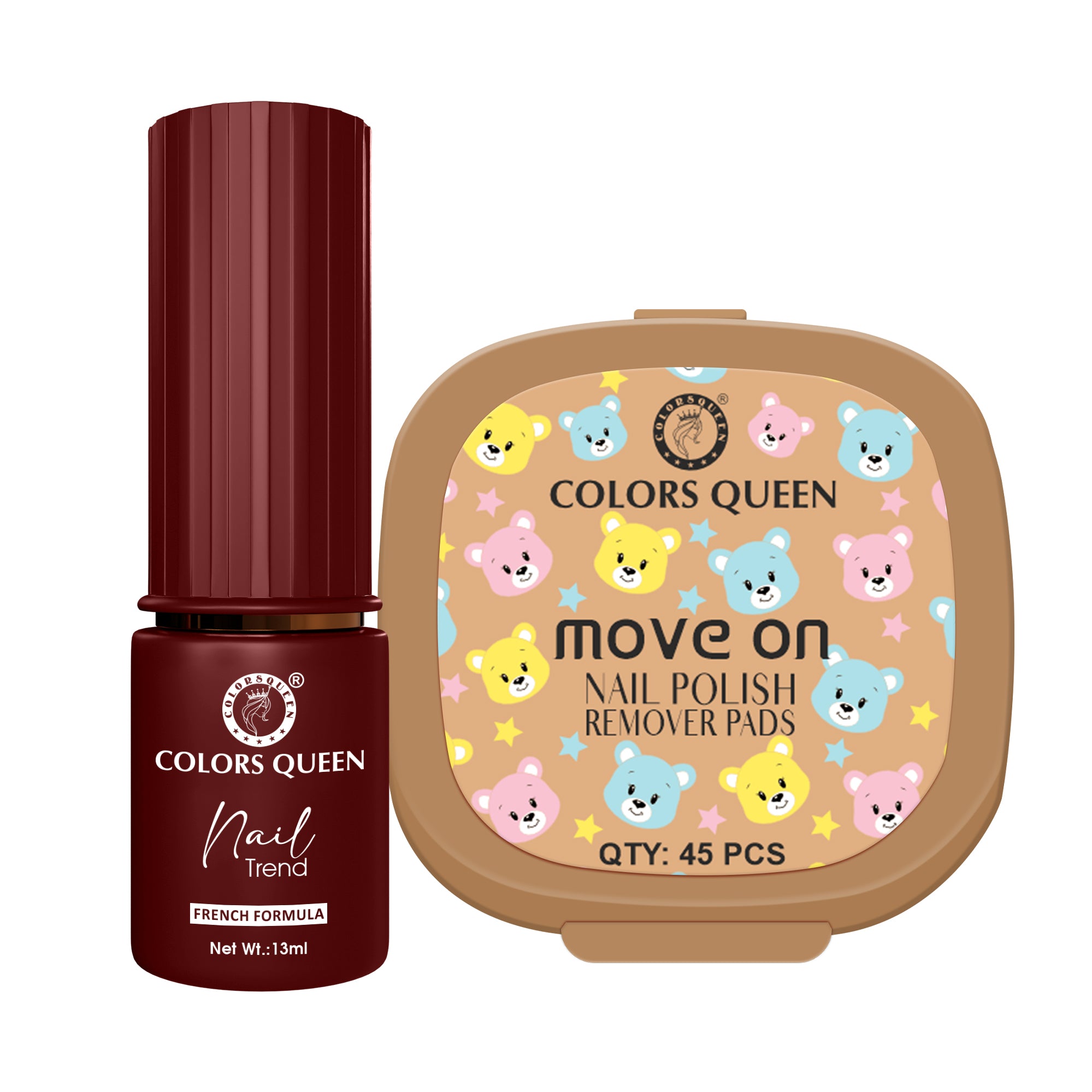 Trend Nail Paint & Polish Remover Pads Combo - Your Complete Nail Kit