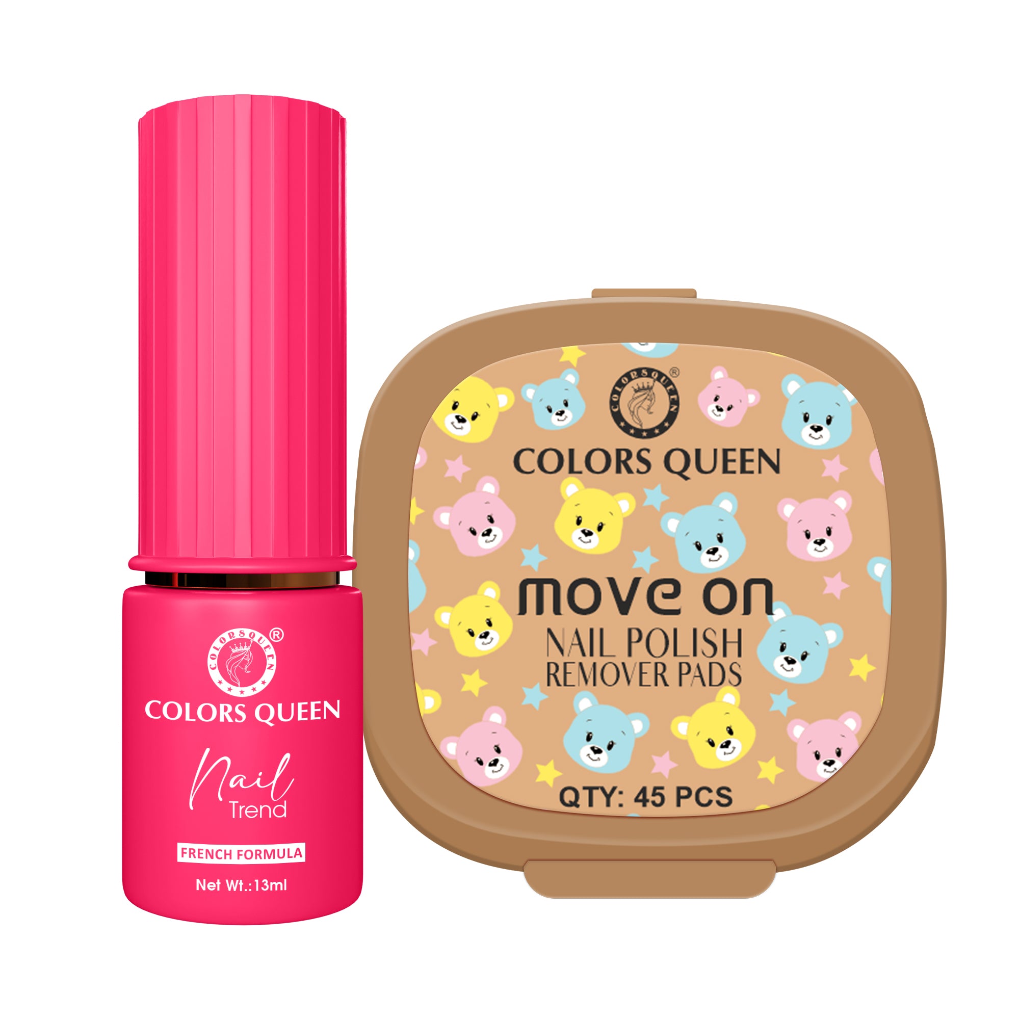 Trend Nail Paint & Polish Remover Pads Combo - Your Complete Nail Kit