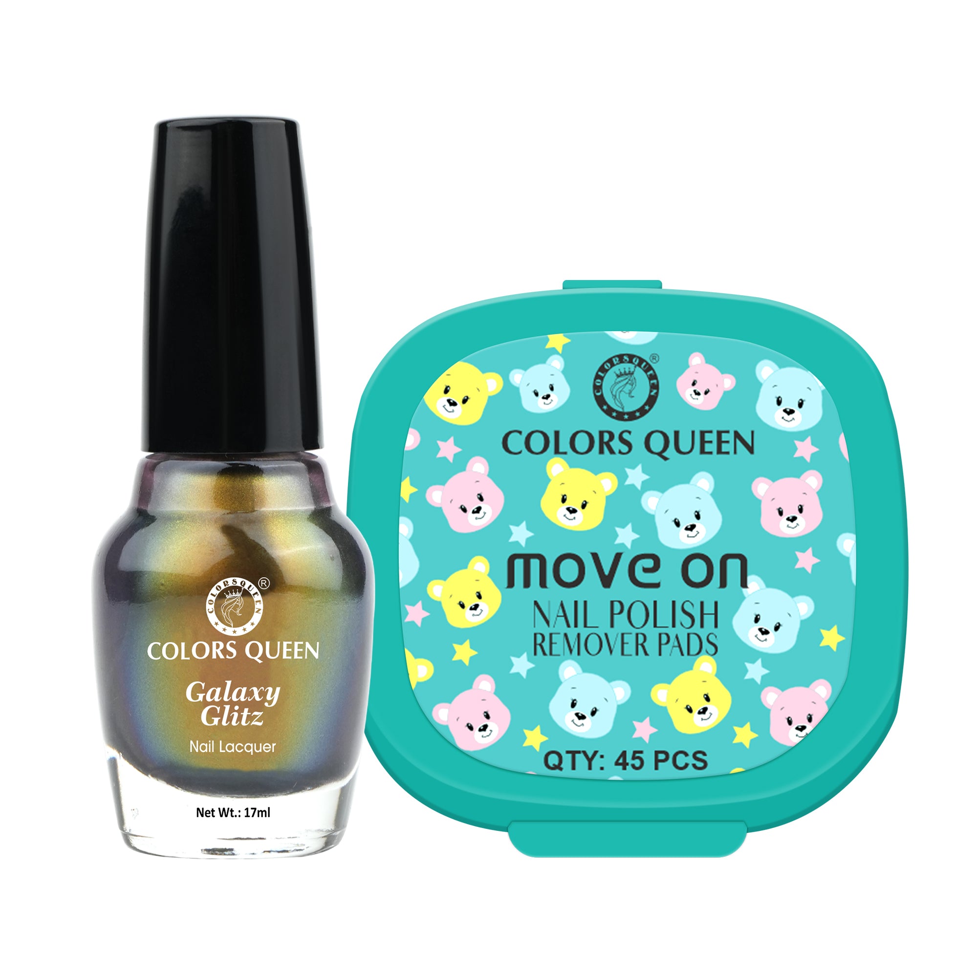 Galaxy Glitz Nail Paint with Removing Pads for Flawless Shine