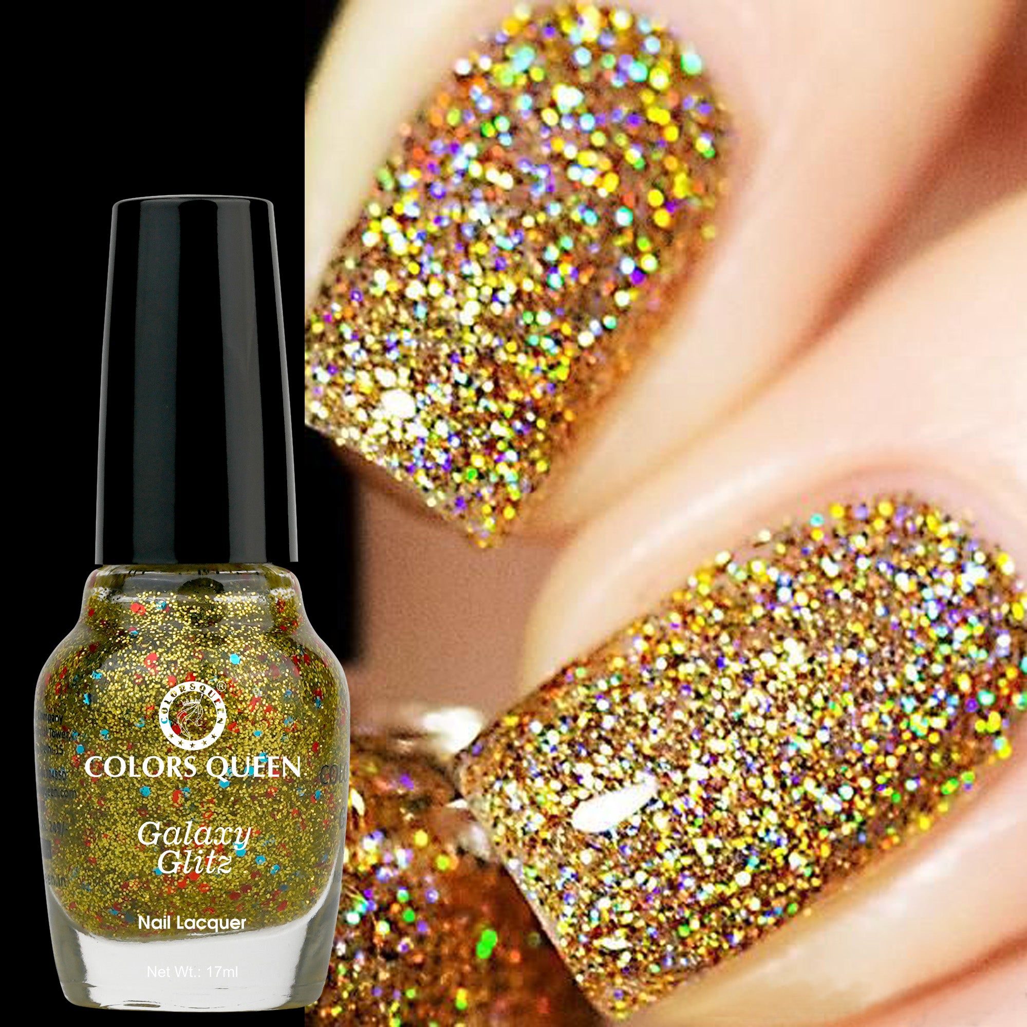 Colors Queen Galaxy Glitz Nail Paint