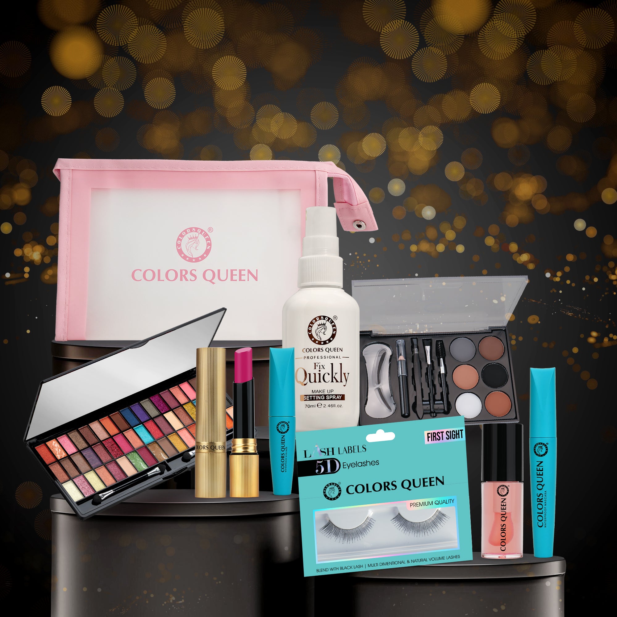 Glam Ready Bridal Makeup kit with Free 29 Brush Set – Complete Set