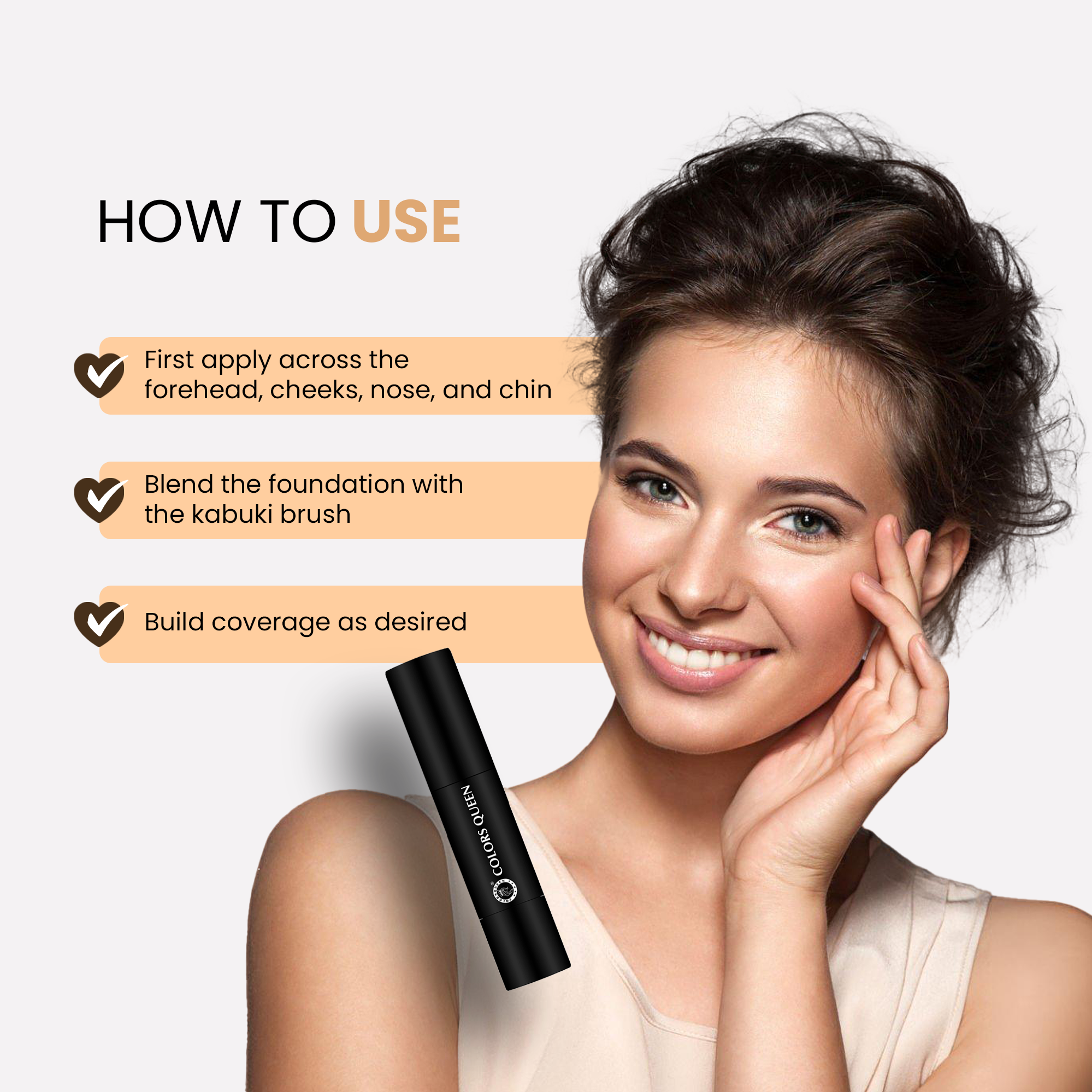 Colors Queen Fix And Blend Foundation And Concealer Stick