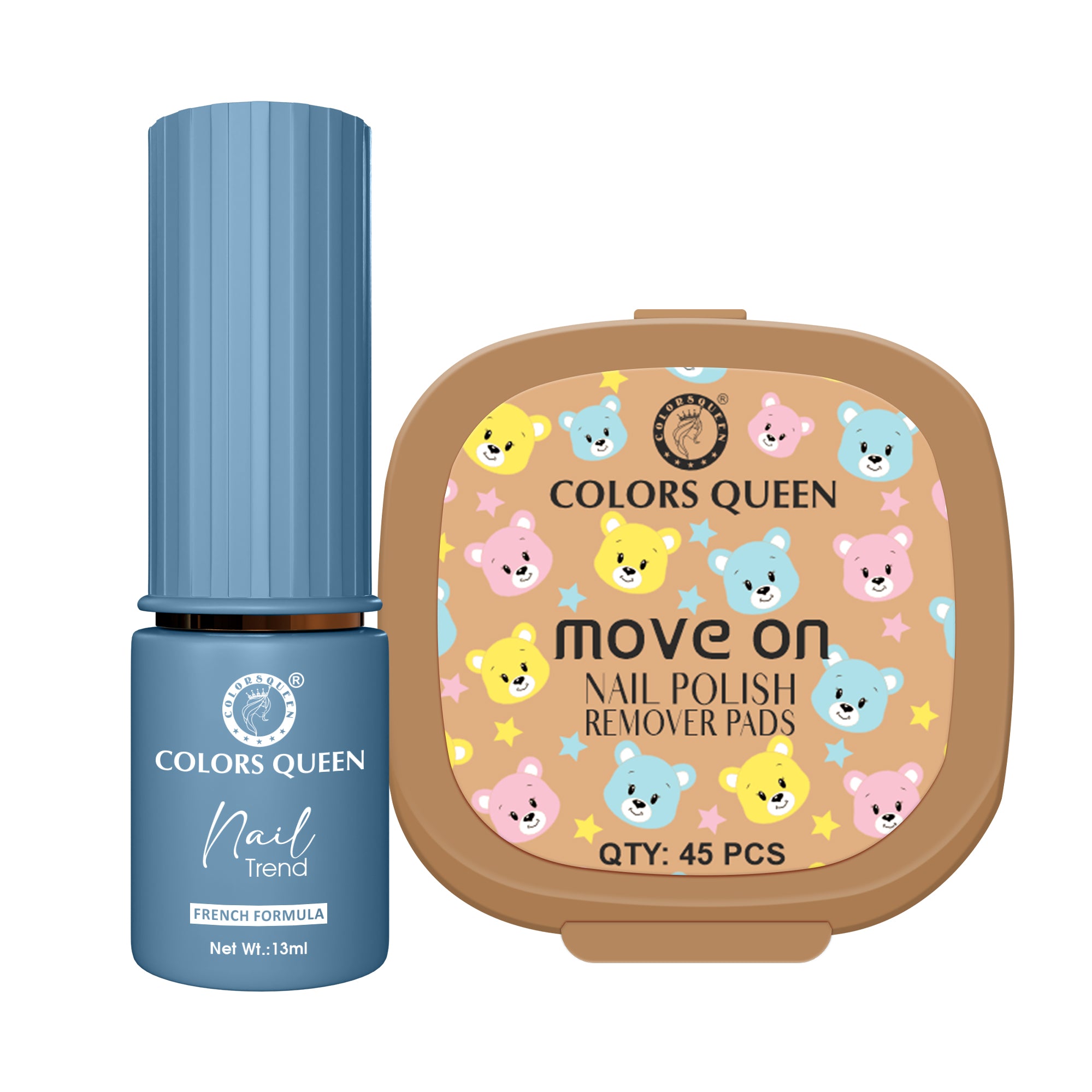 Trend Nail Paint & Polish Remover Pads Combo - Your Complete Nail Kit