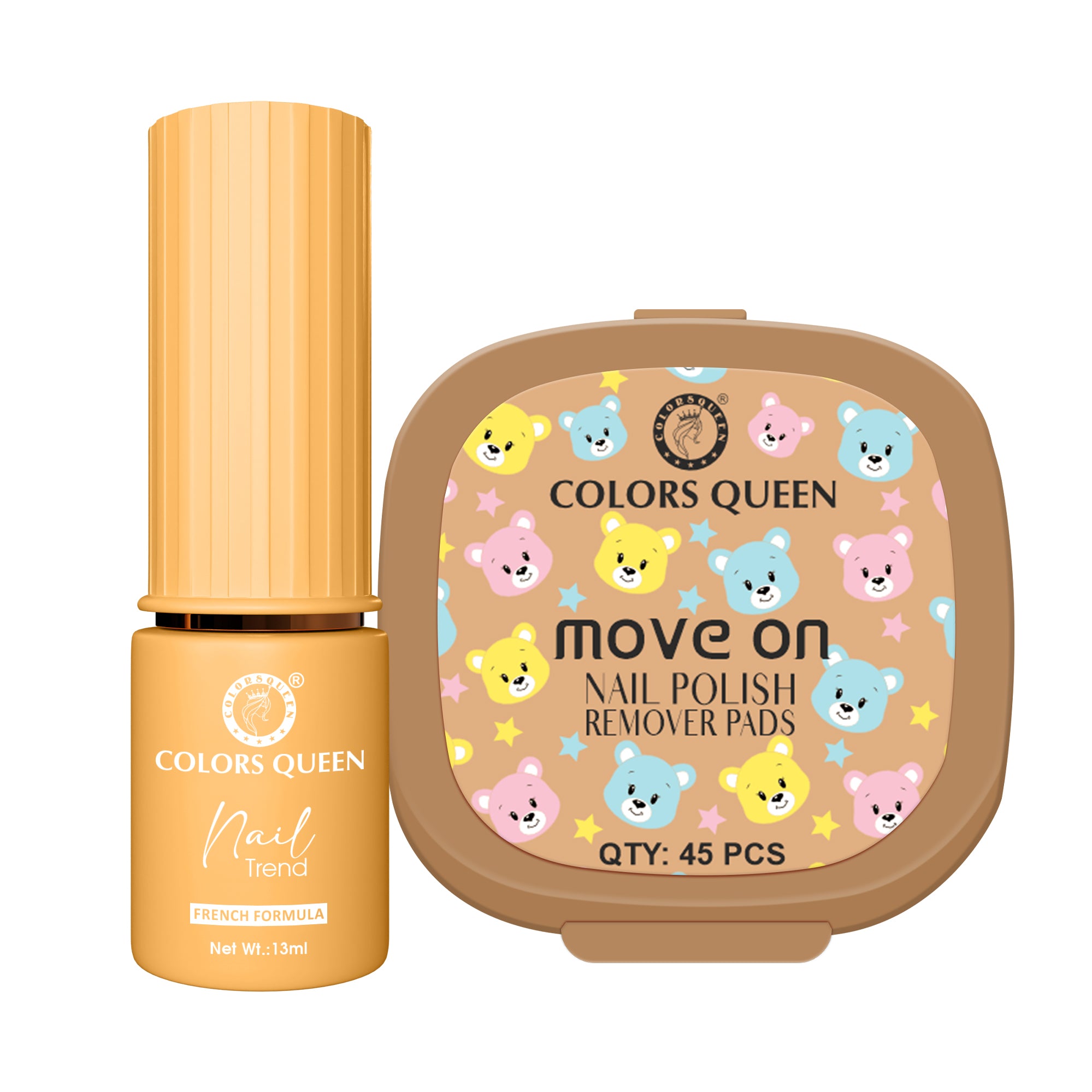 Trend Nail Paint & Polish Remover Pads Combo - Your Complete Nail Kit