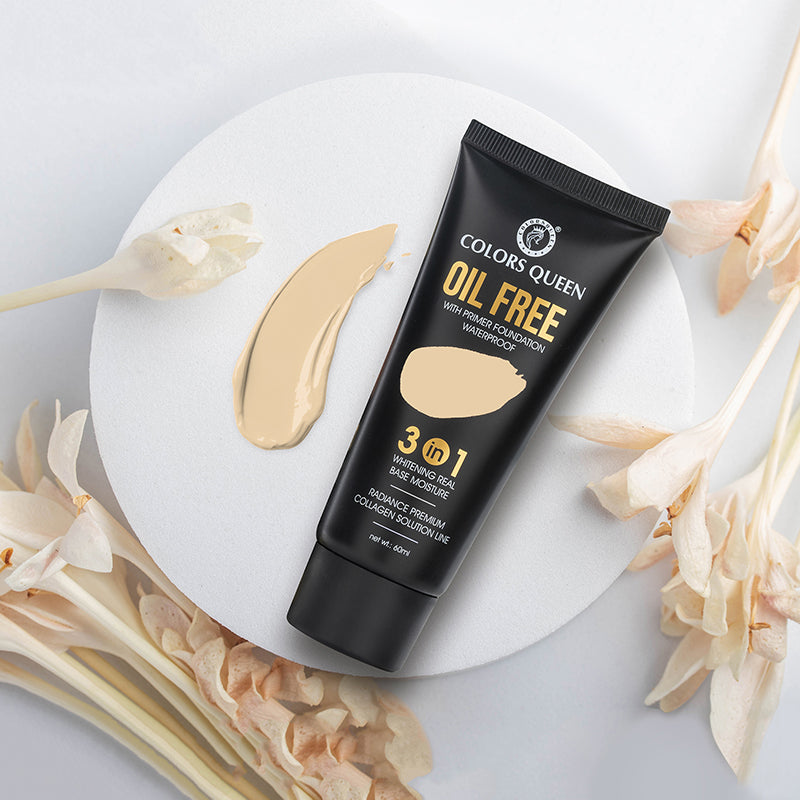 Colors Queen 3-in-1 Oil Free Foundation With Primer