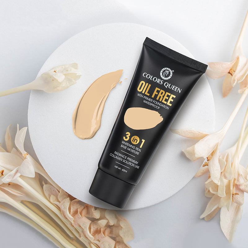 Colors Queen 3-in-1 Oil Free Foundation With Primer