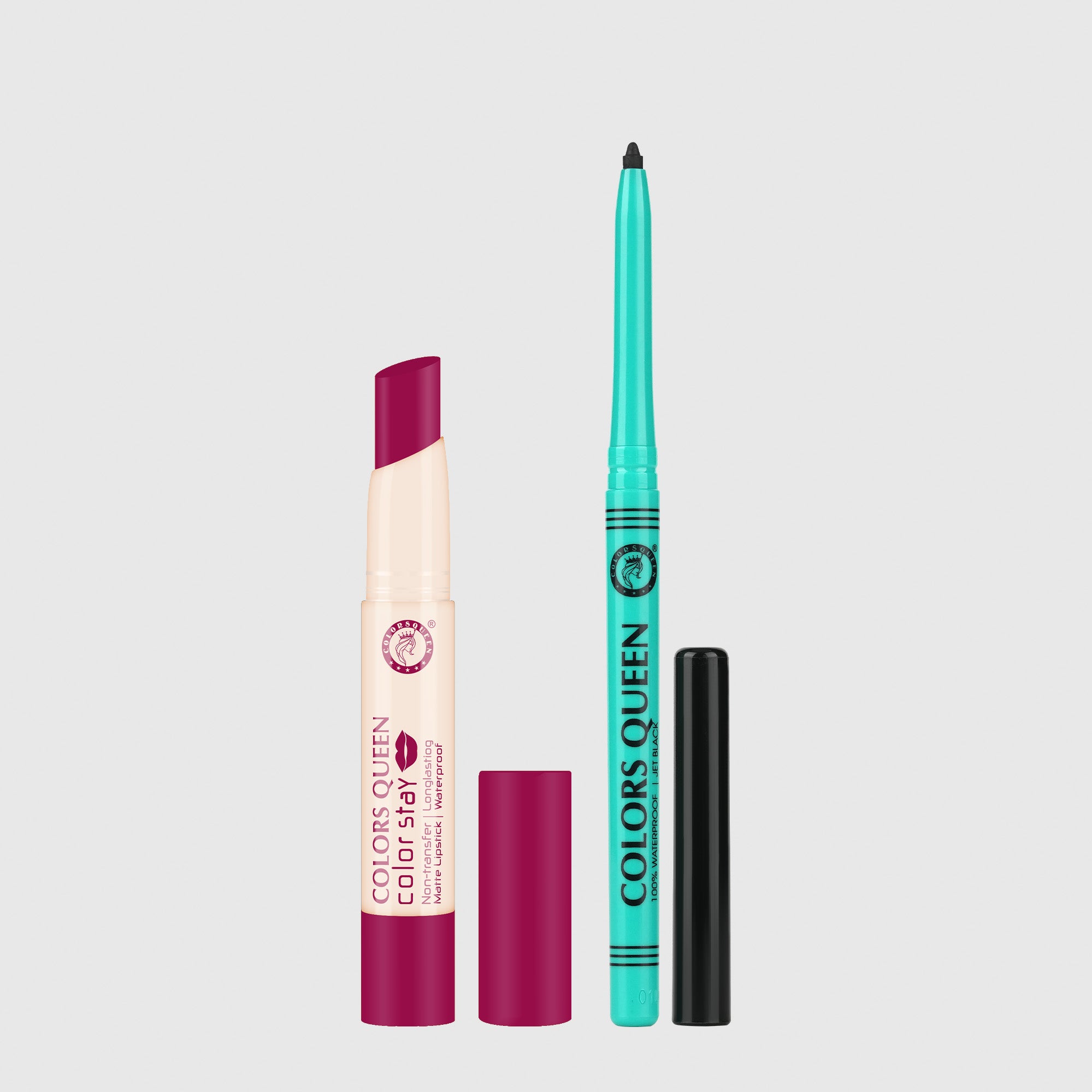 Color Stay Non-Transfer Lipstick and Bold Eyes Auto Kajal Combo